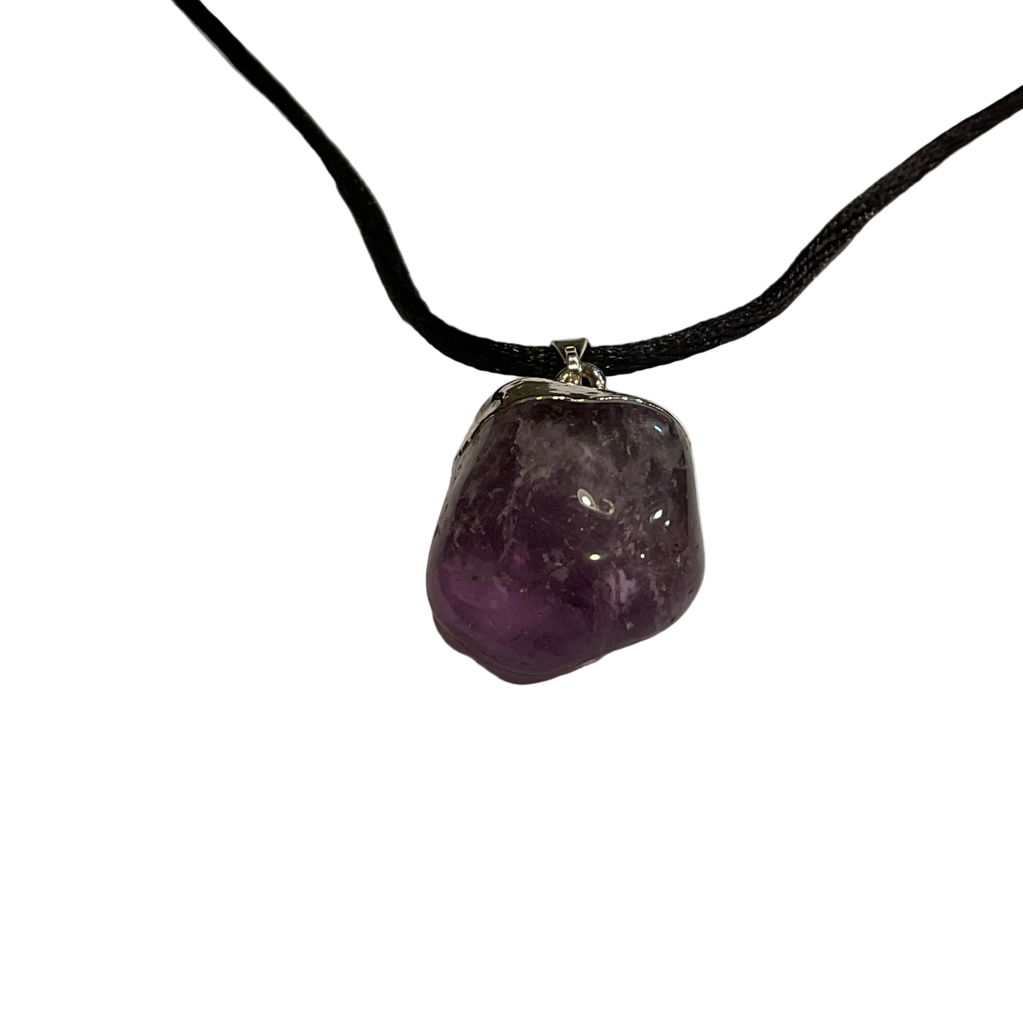 Amethyst tumbled Pendant