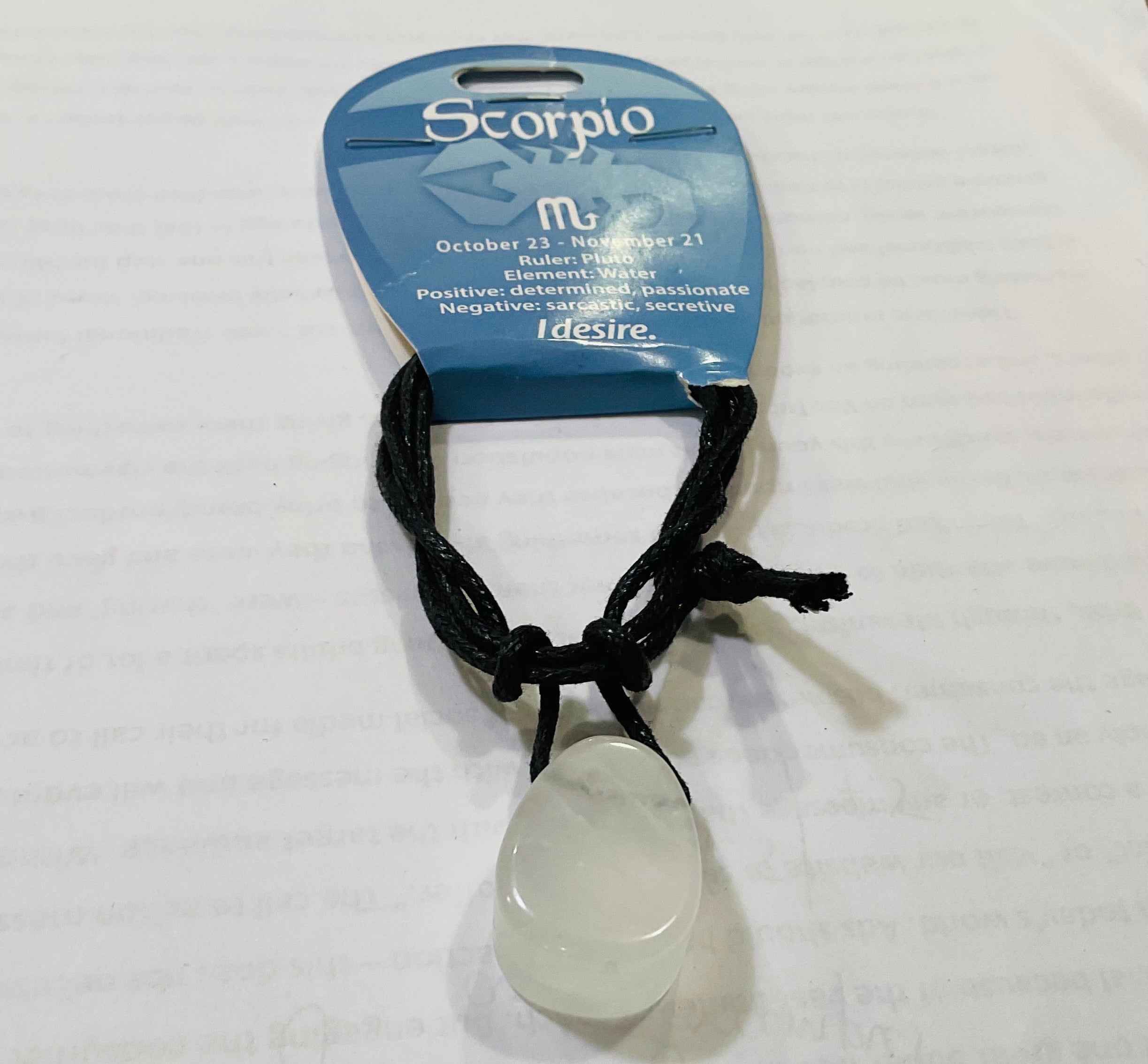 Scorpio Quartz pendant