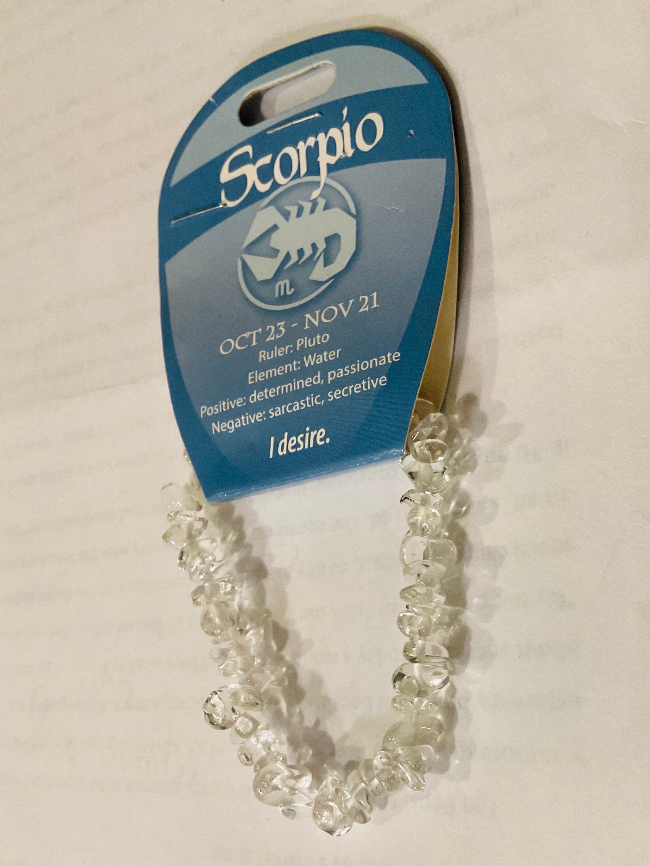 Scorpio zodiac bracelet
