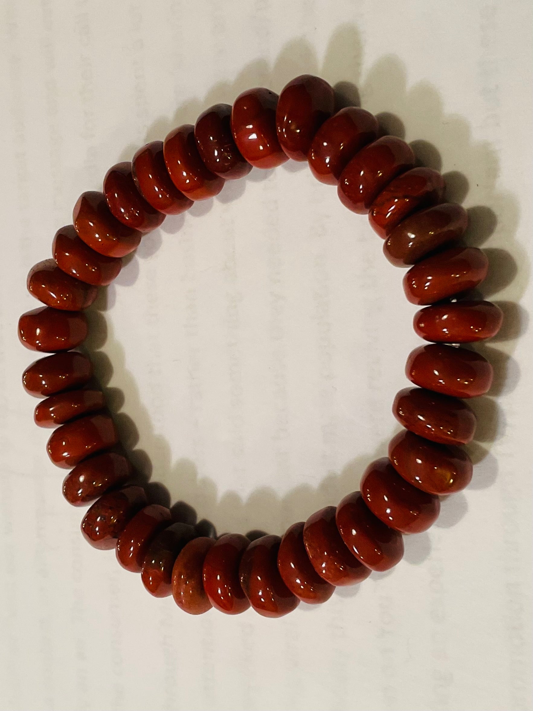 Red jasper bracelet design 2