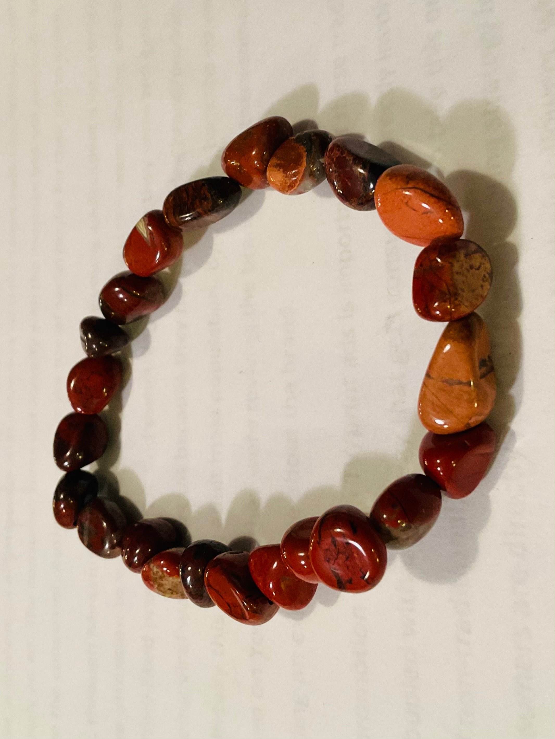 Red jasper bracelet design 9