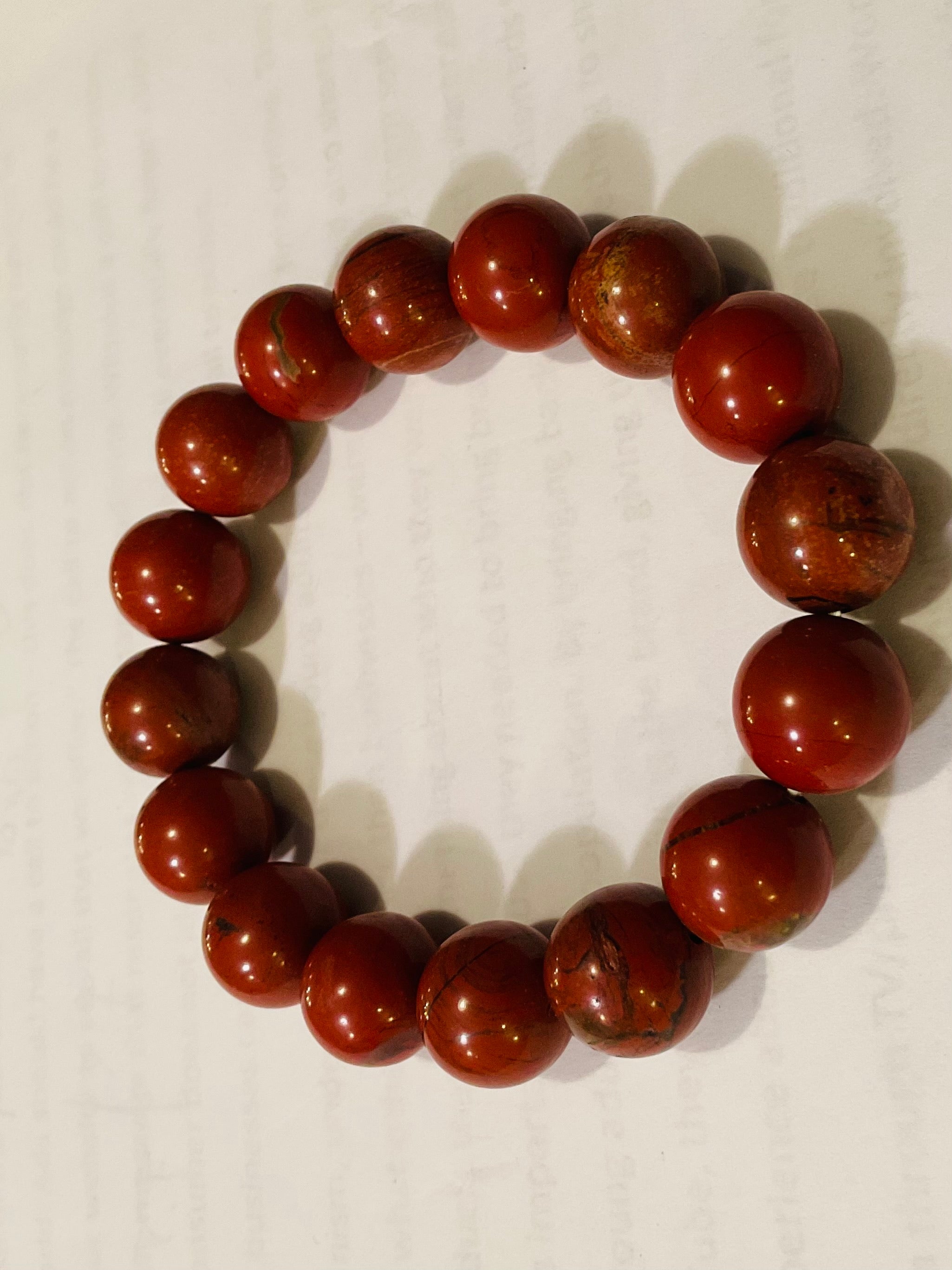 Red jasper bracelet design 5