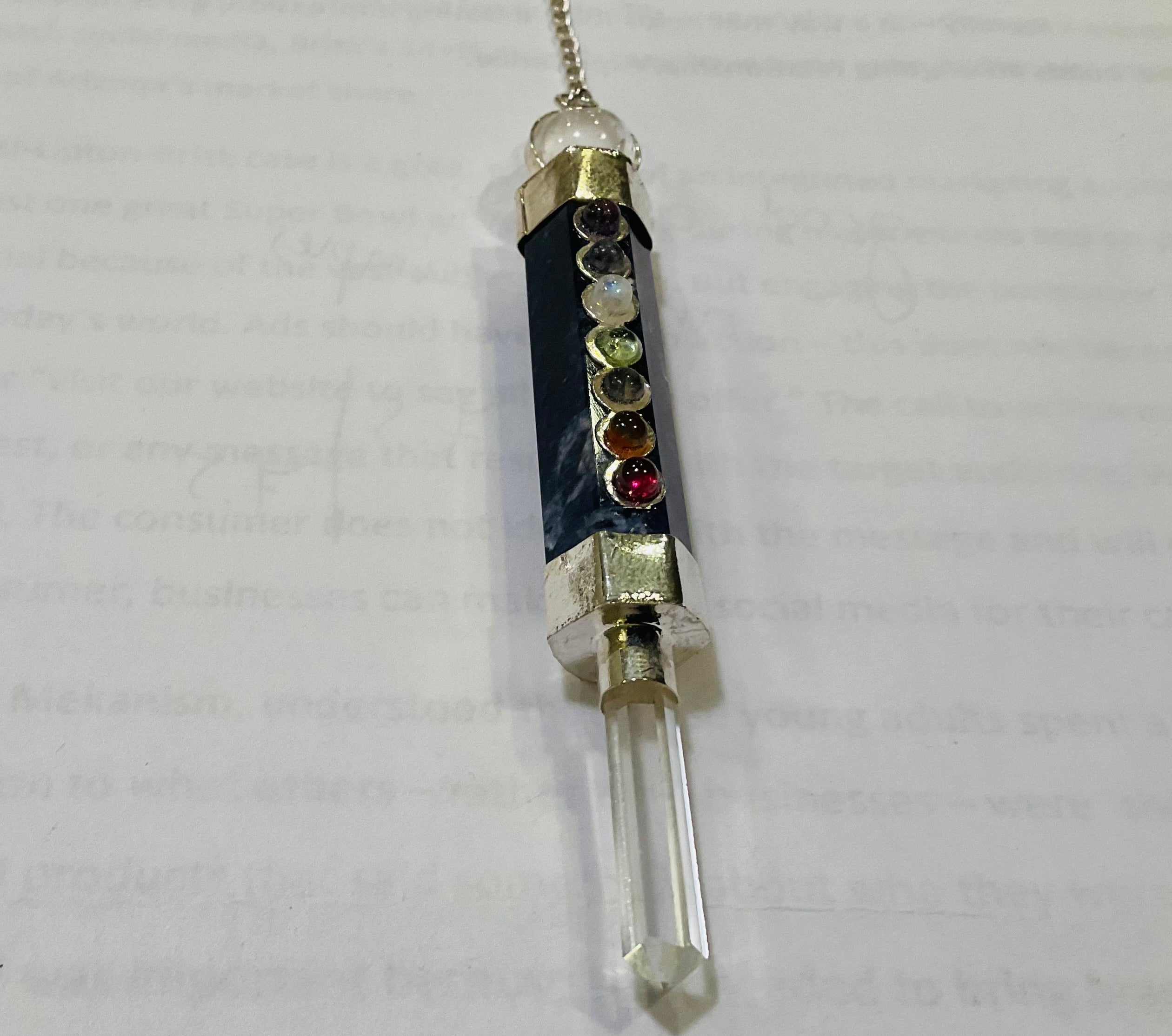 Sodalite chakra pendulum
