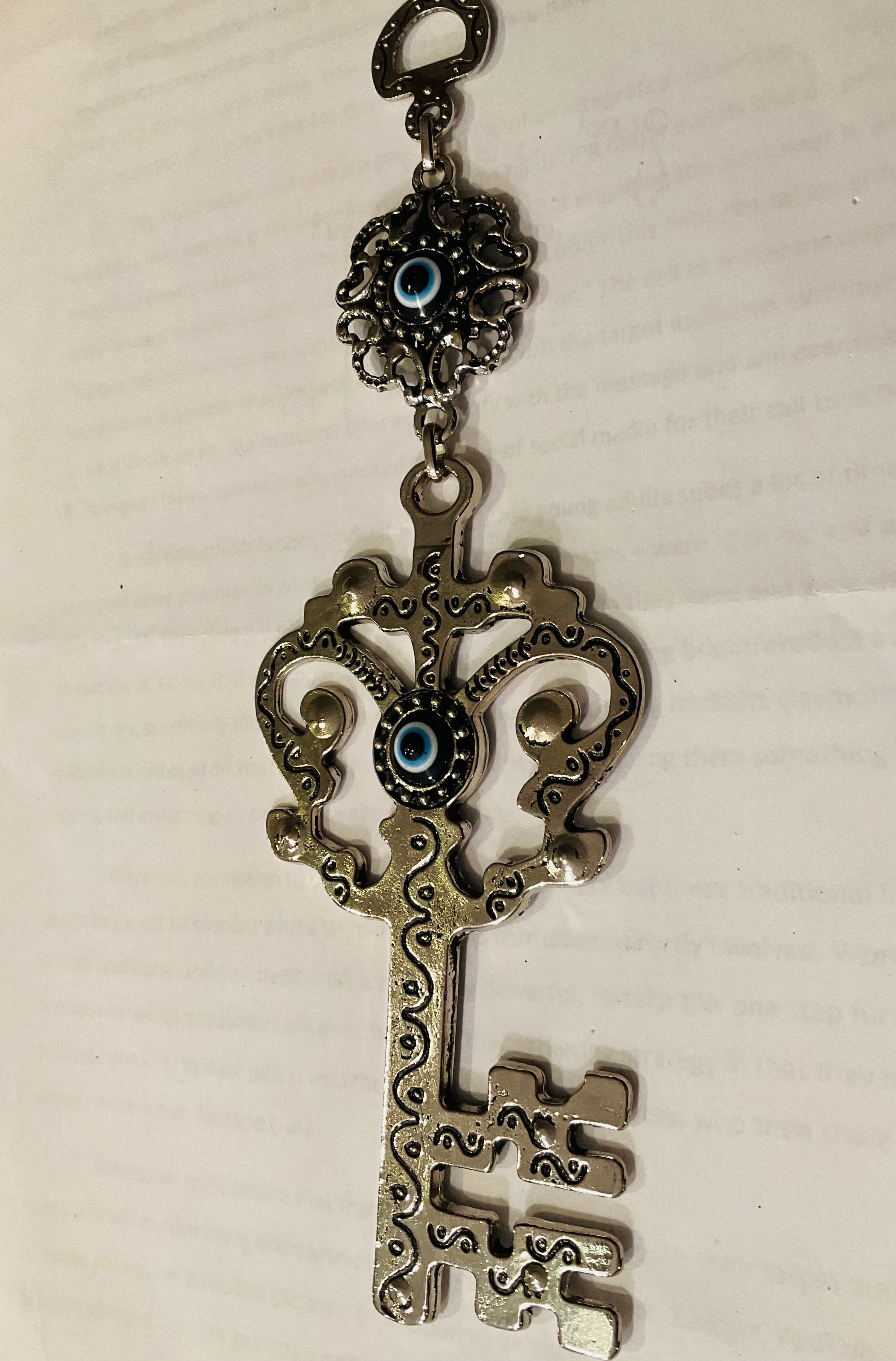 Evil eye key home decor