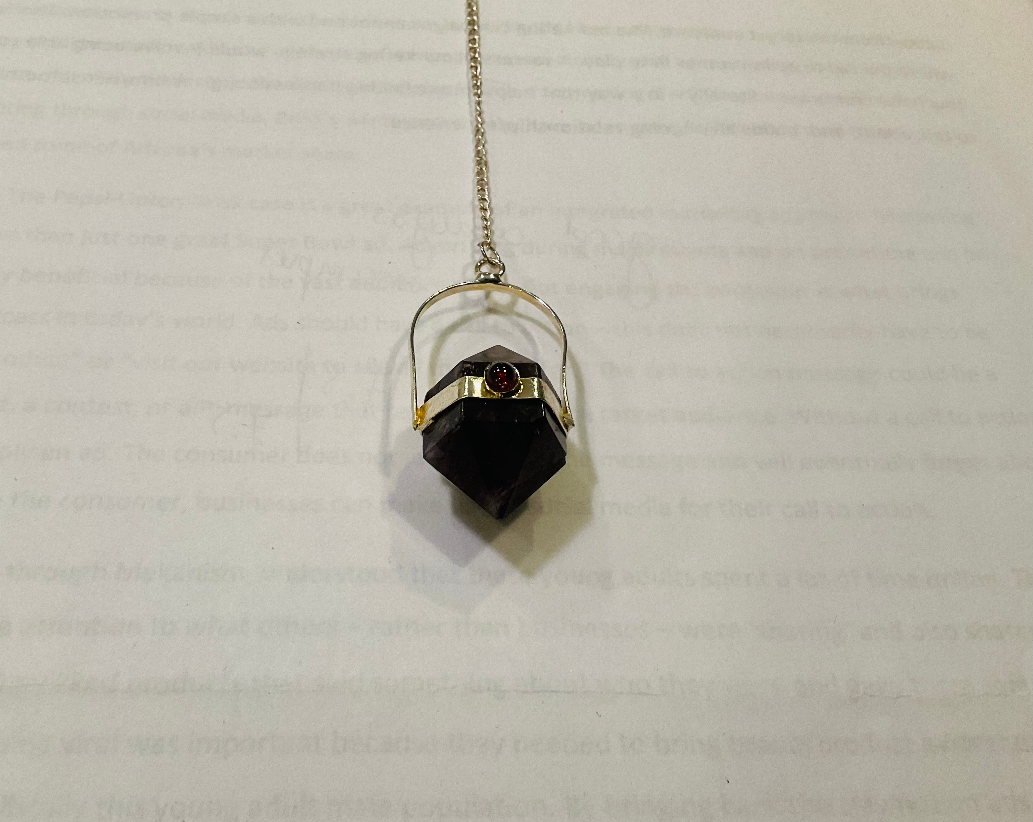 Amethyst pendulum