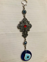 Load image into Gallery viewer, Evil eye cross home décor
