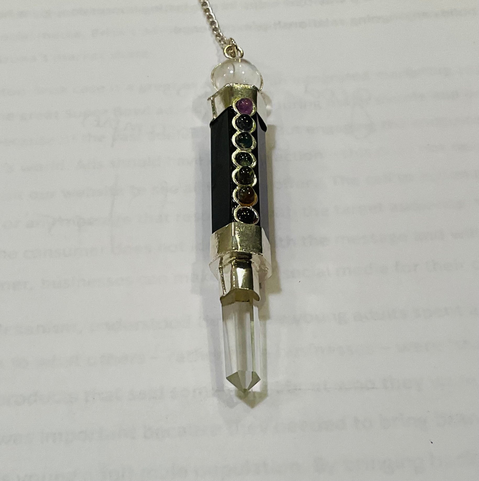 Amethyst chakra pendulum