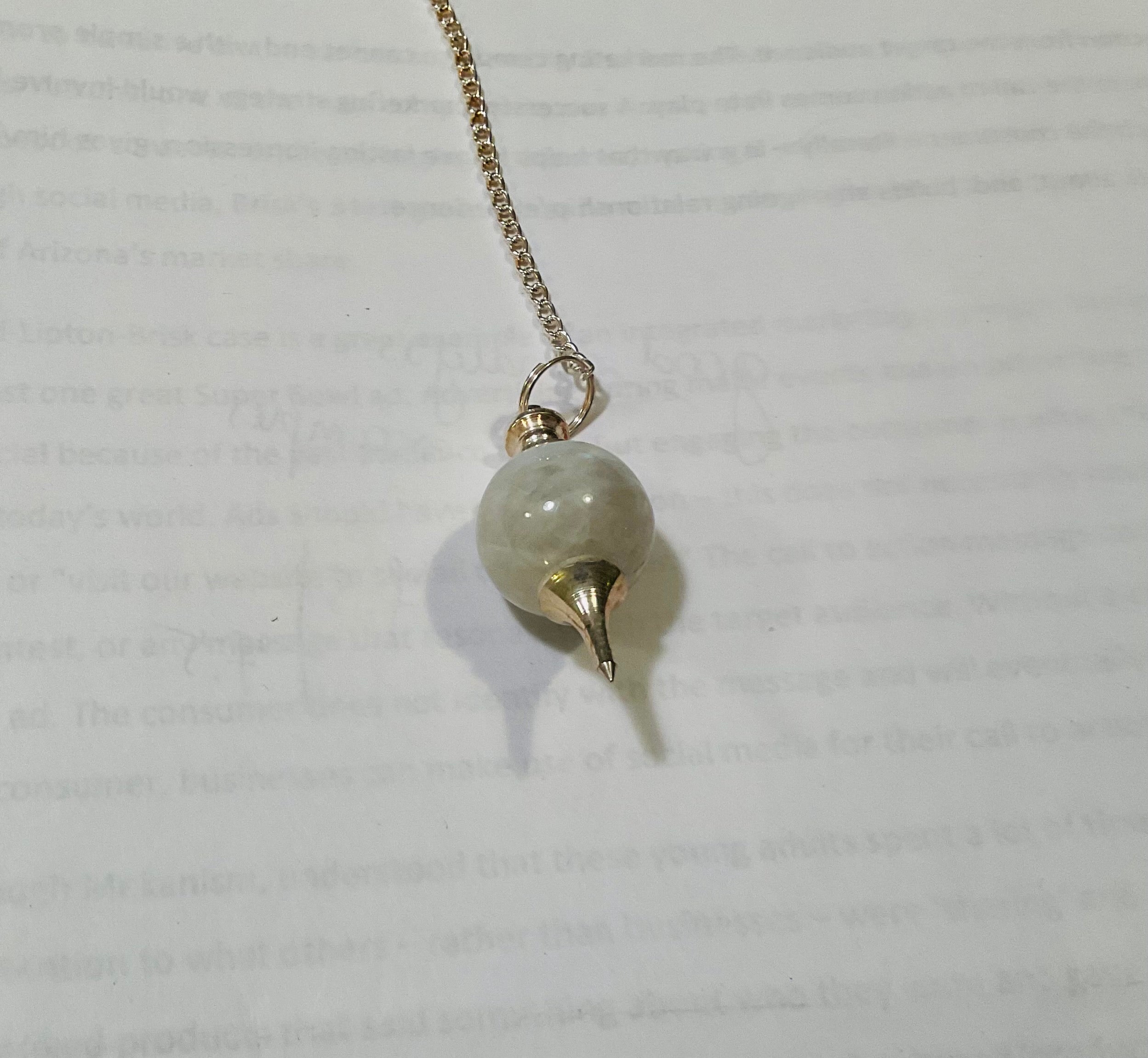Moonstone pendulum