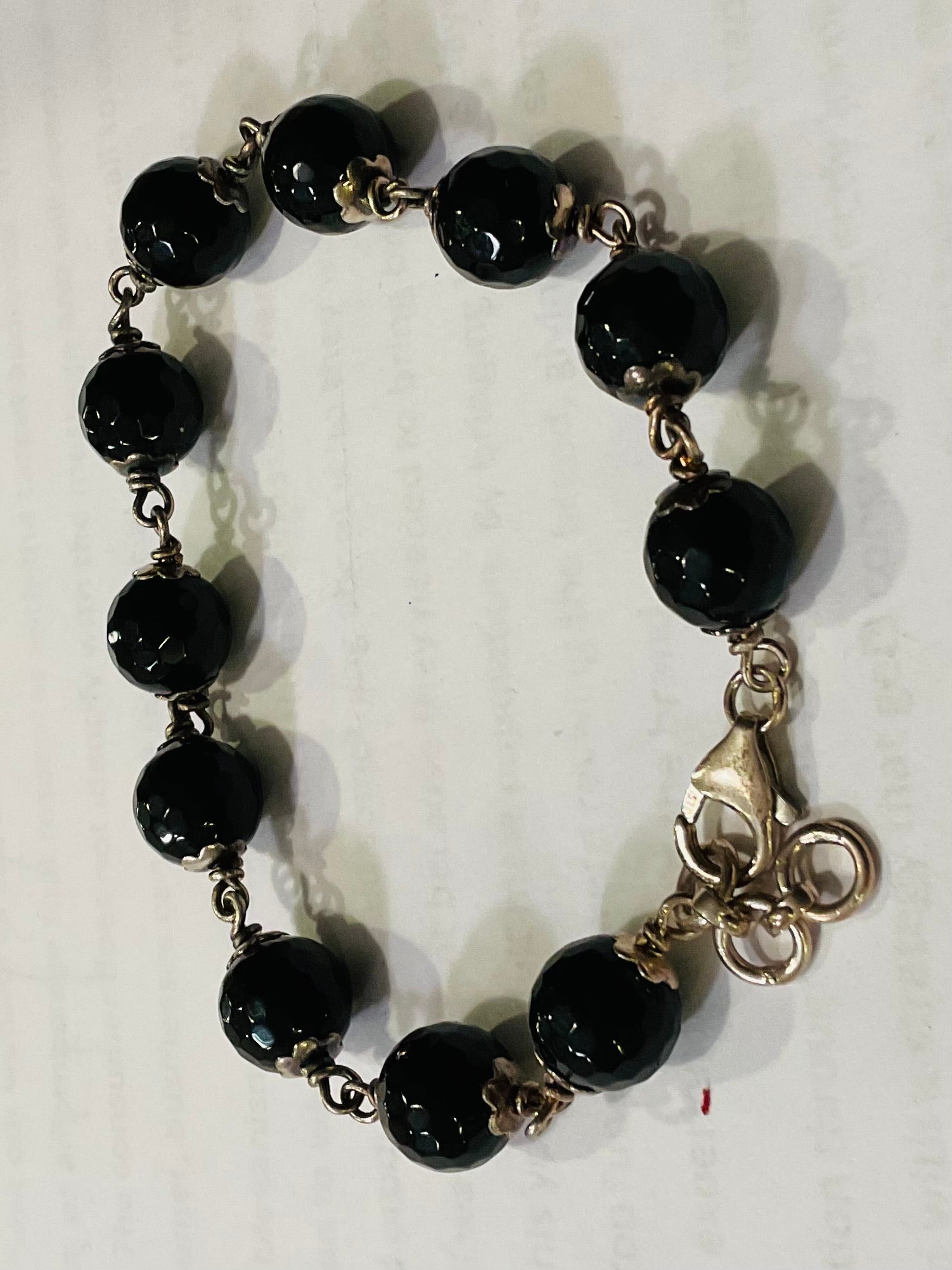 Black agate bracelet