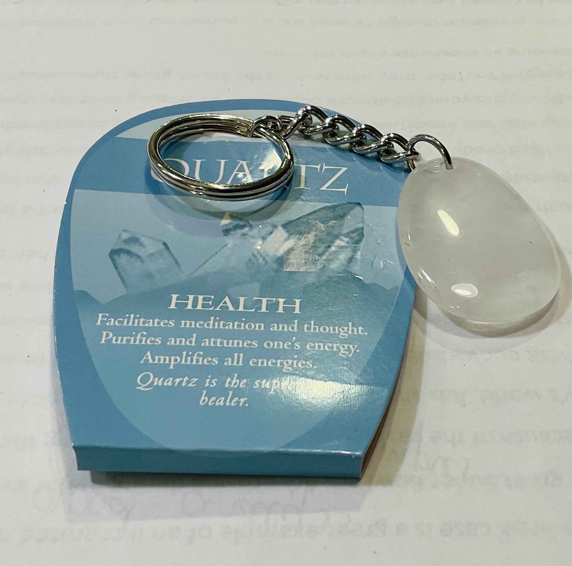 Quartz health keychain