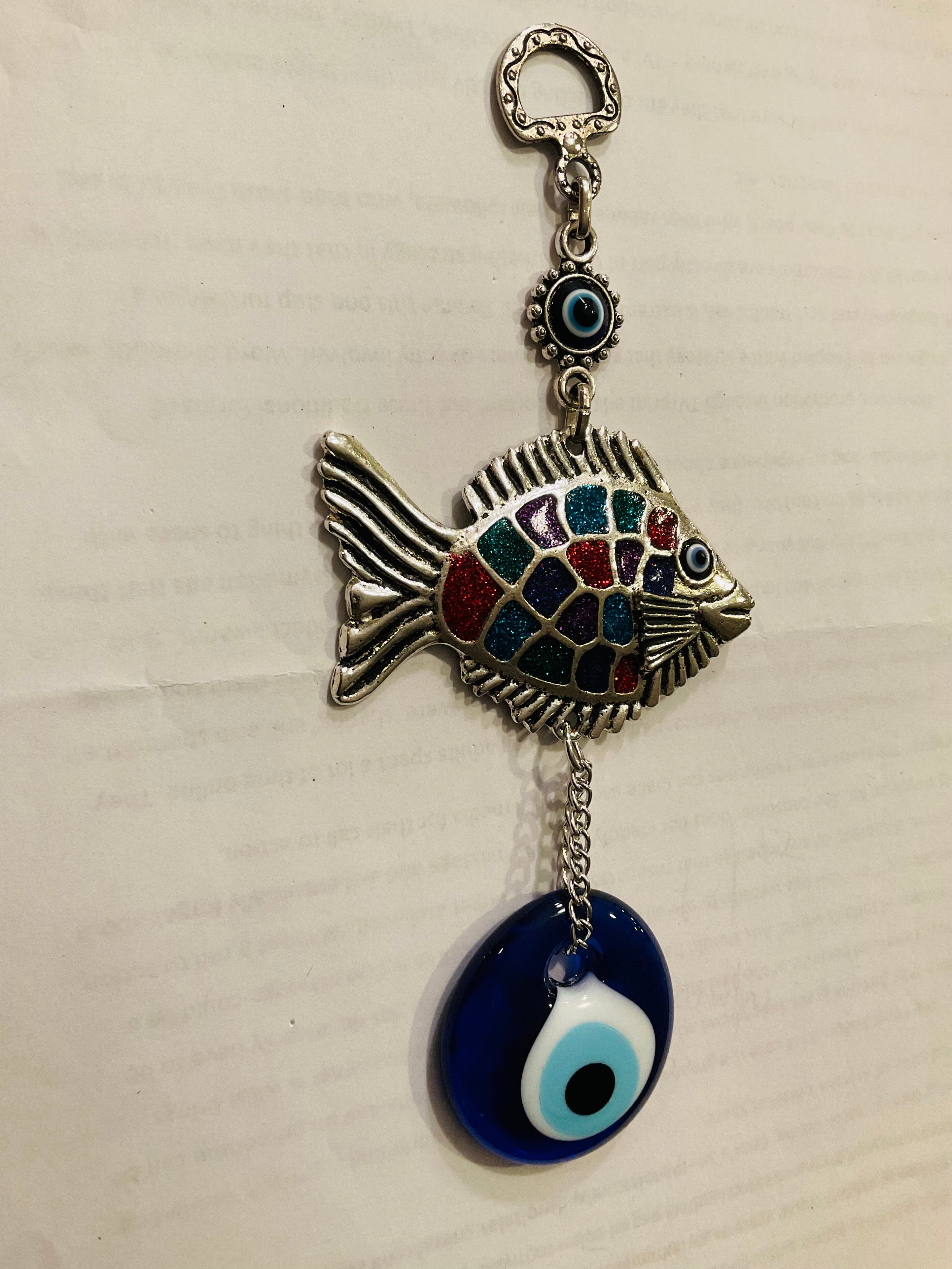 Evil eye fish home decor
