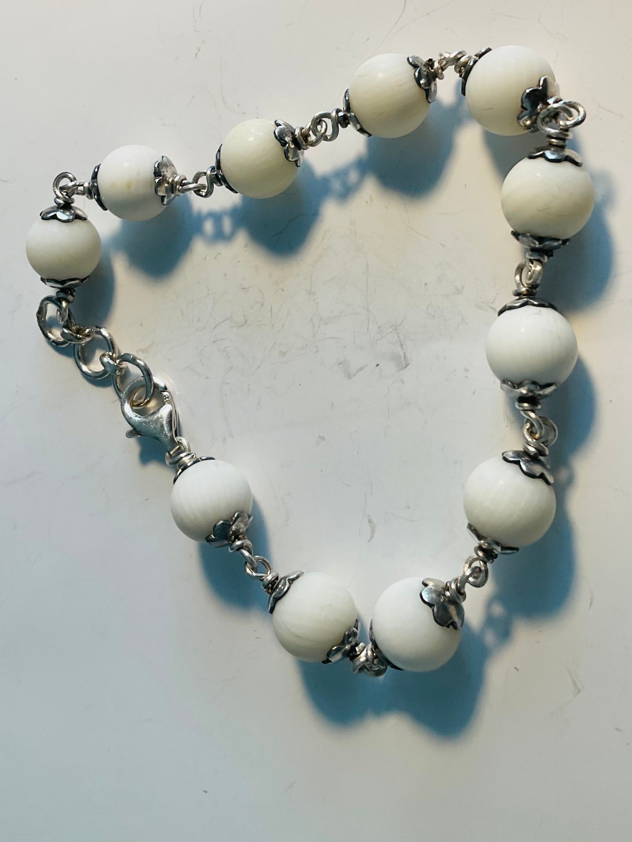 White coral bracelet design 2