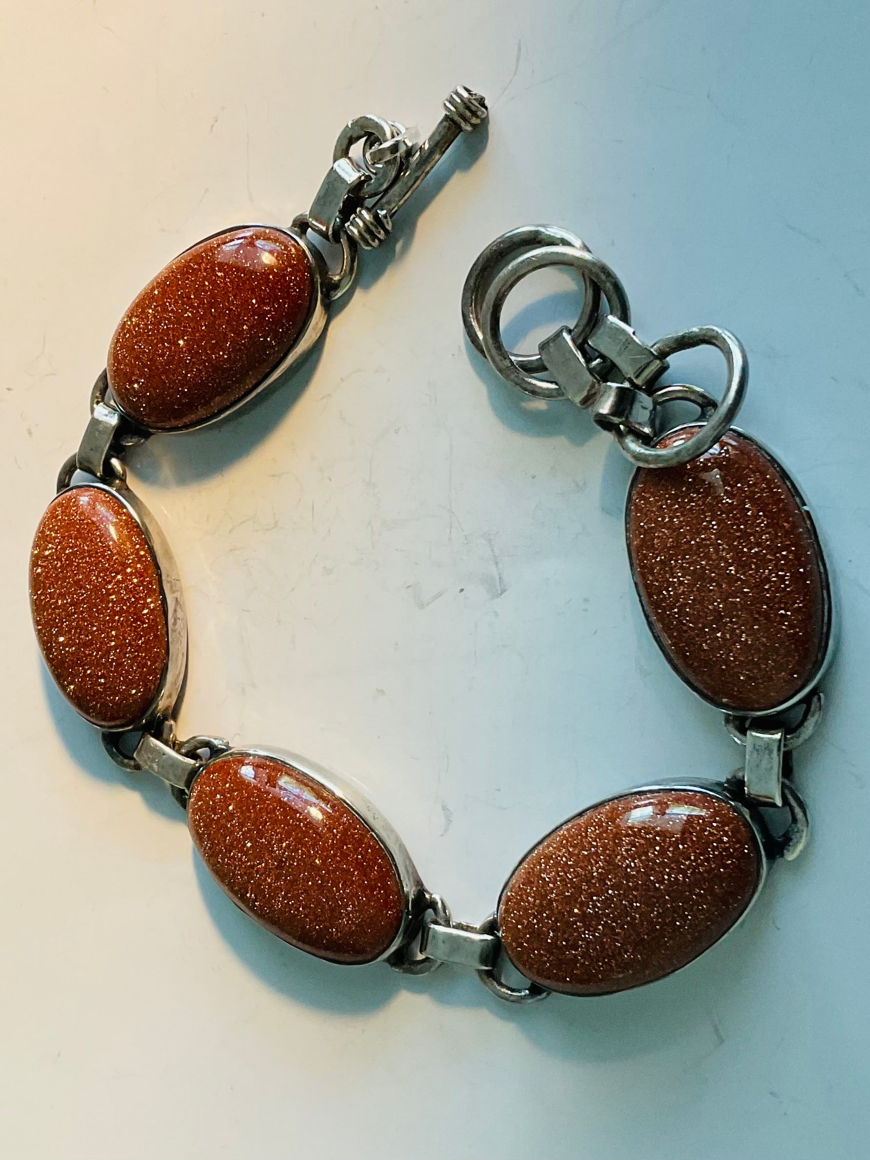 Goldstone bracelet