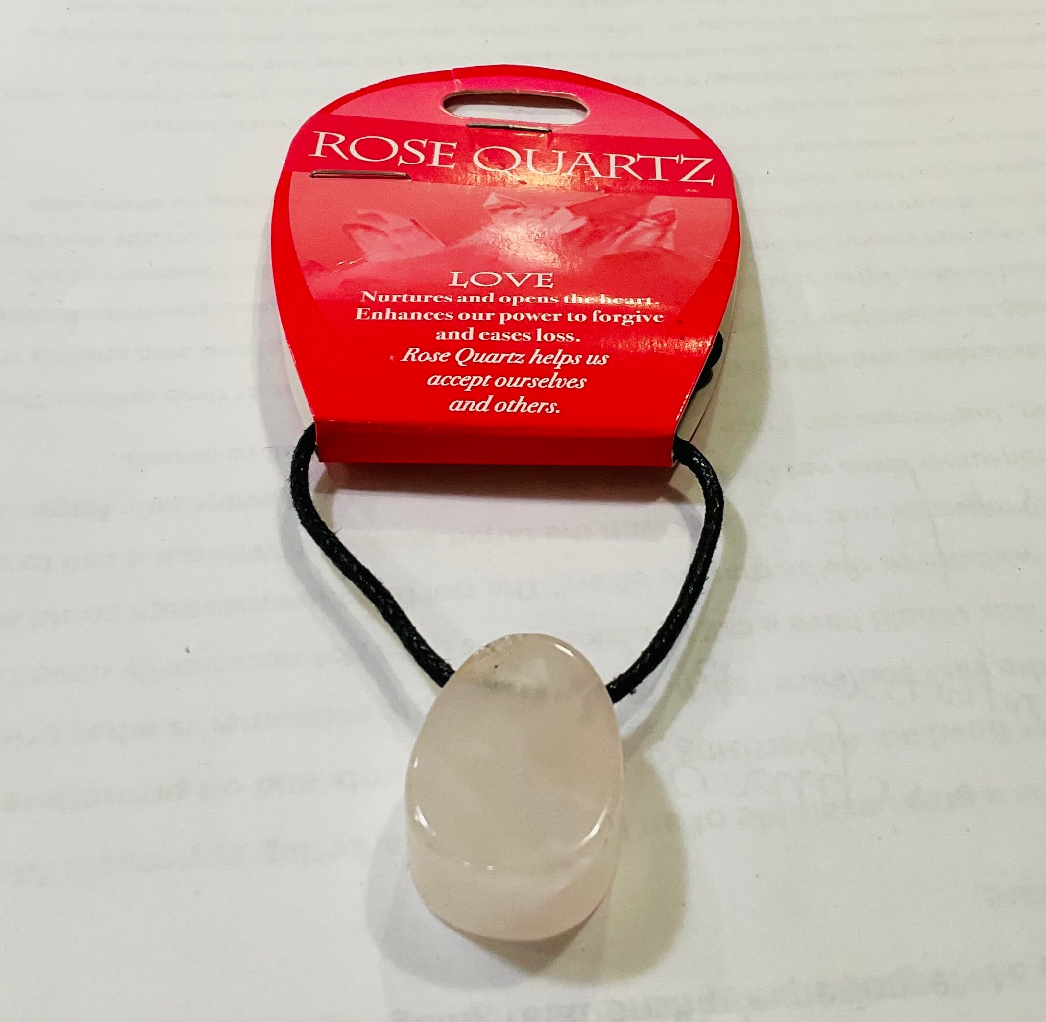 Rose quartz love pendant