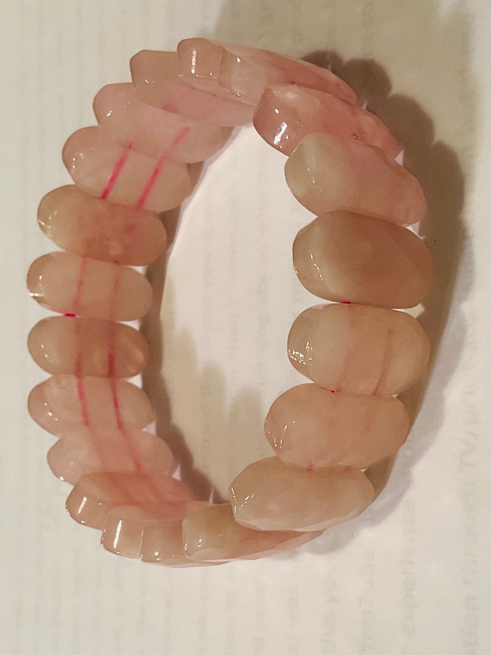 Rose quartz bracelet design 4