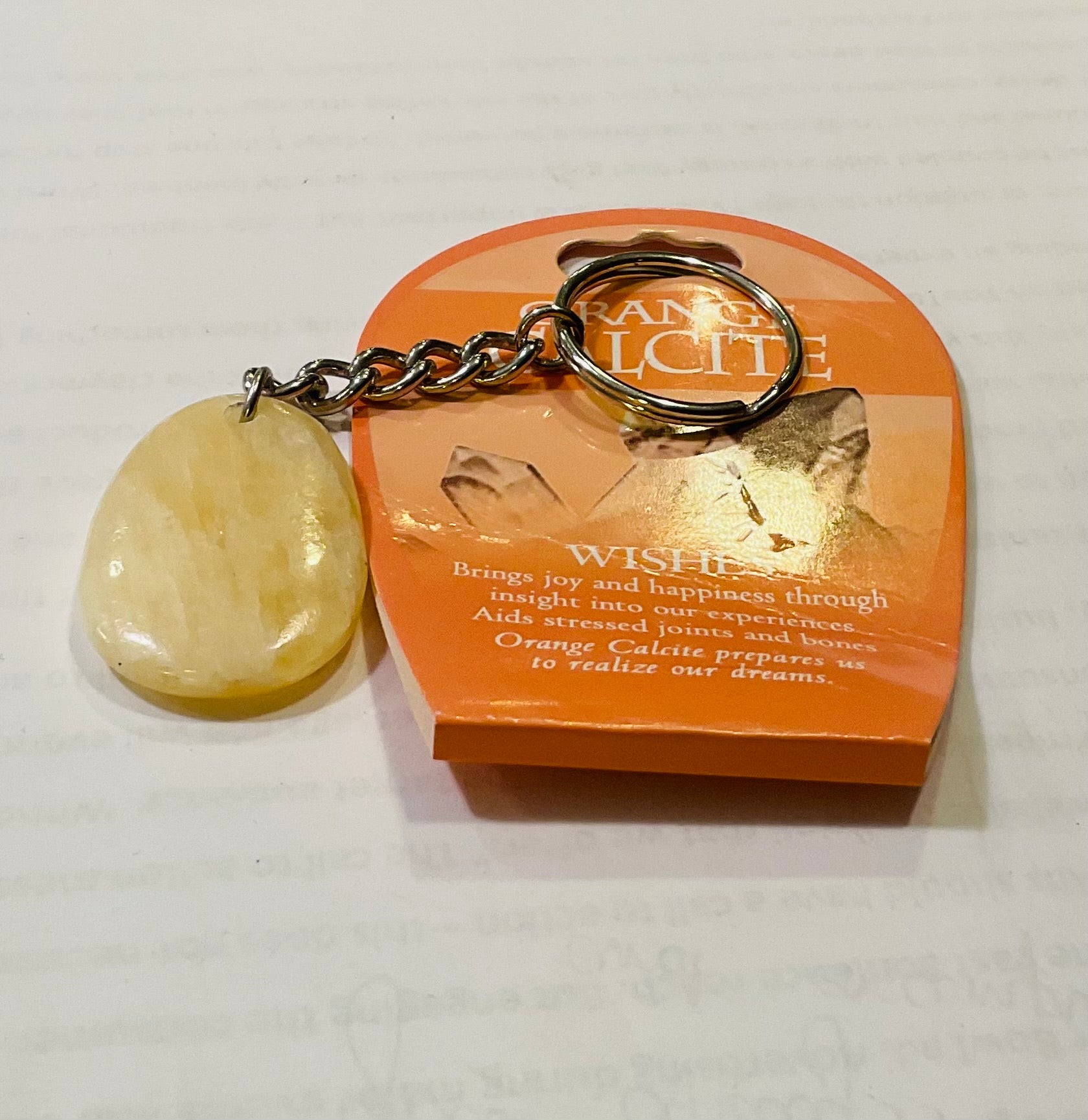 Calcite keychain