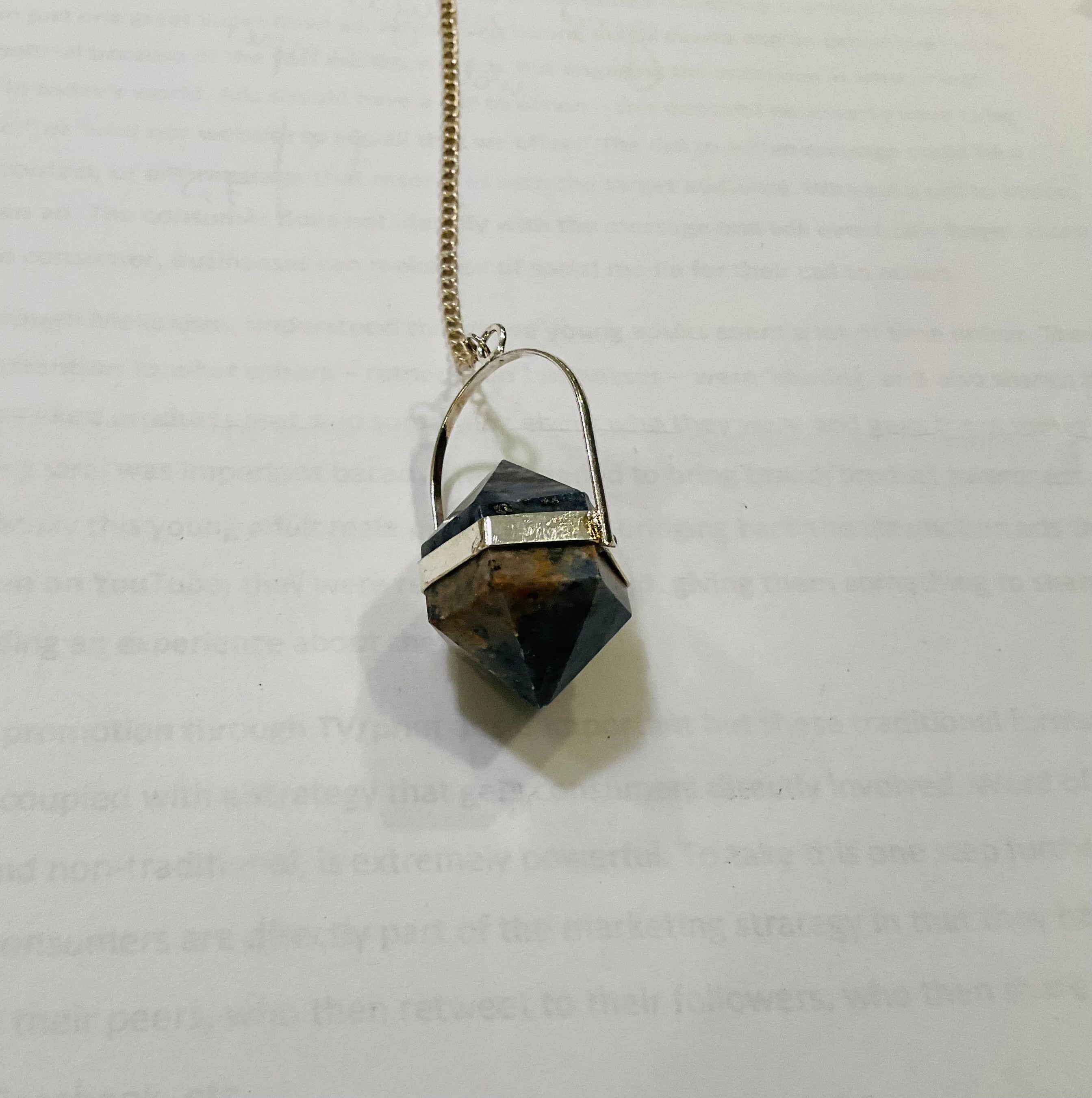 Sodalite pendulum