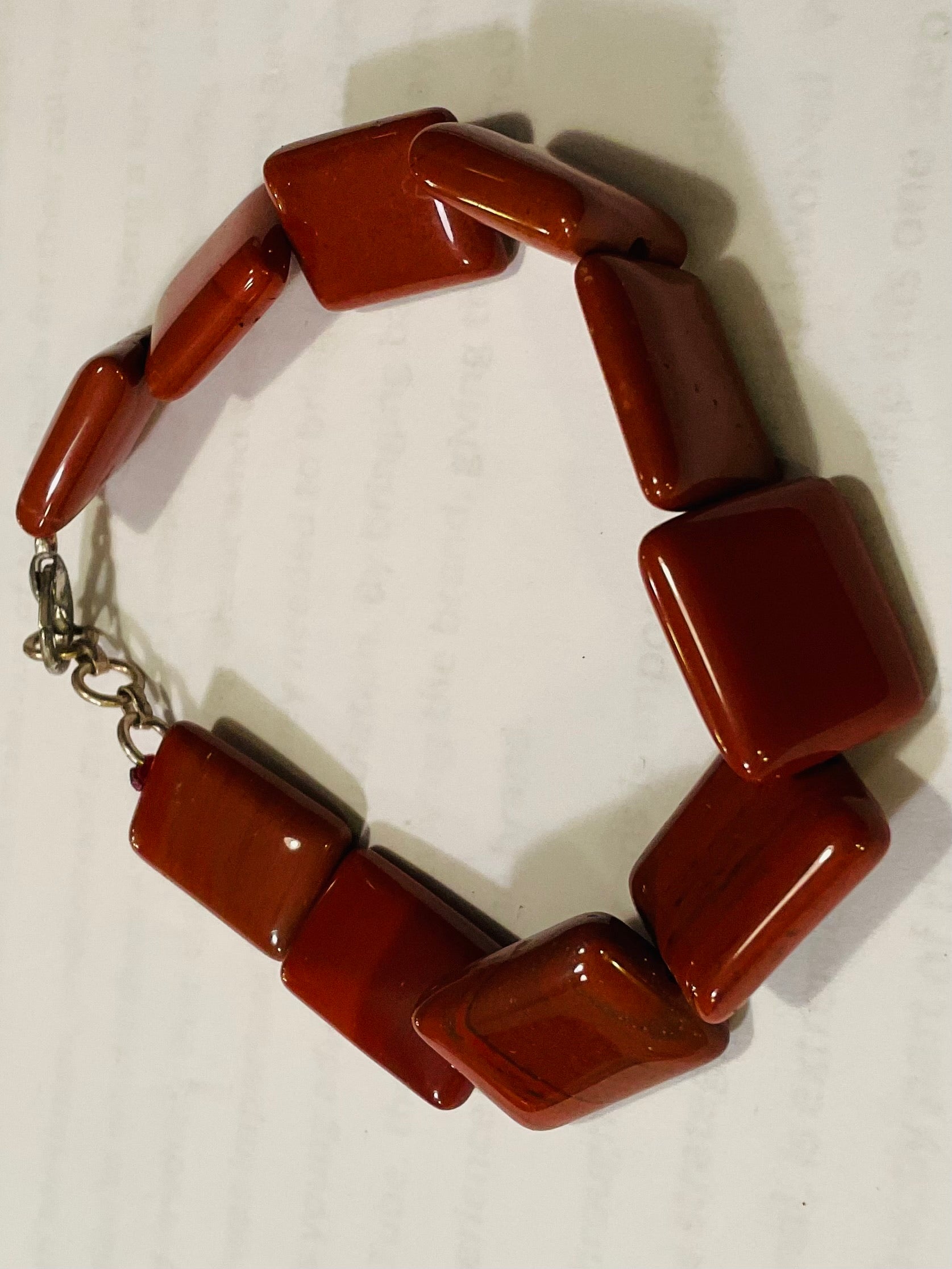 Red jasper bracelet design