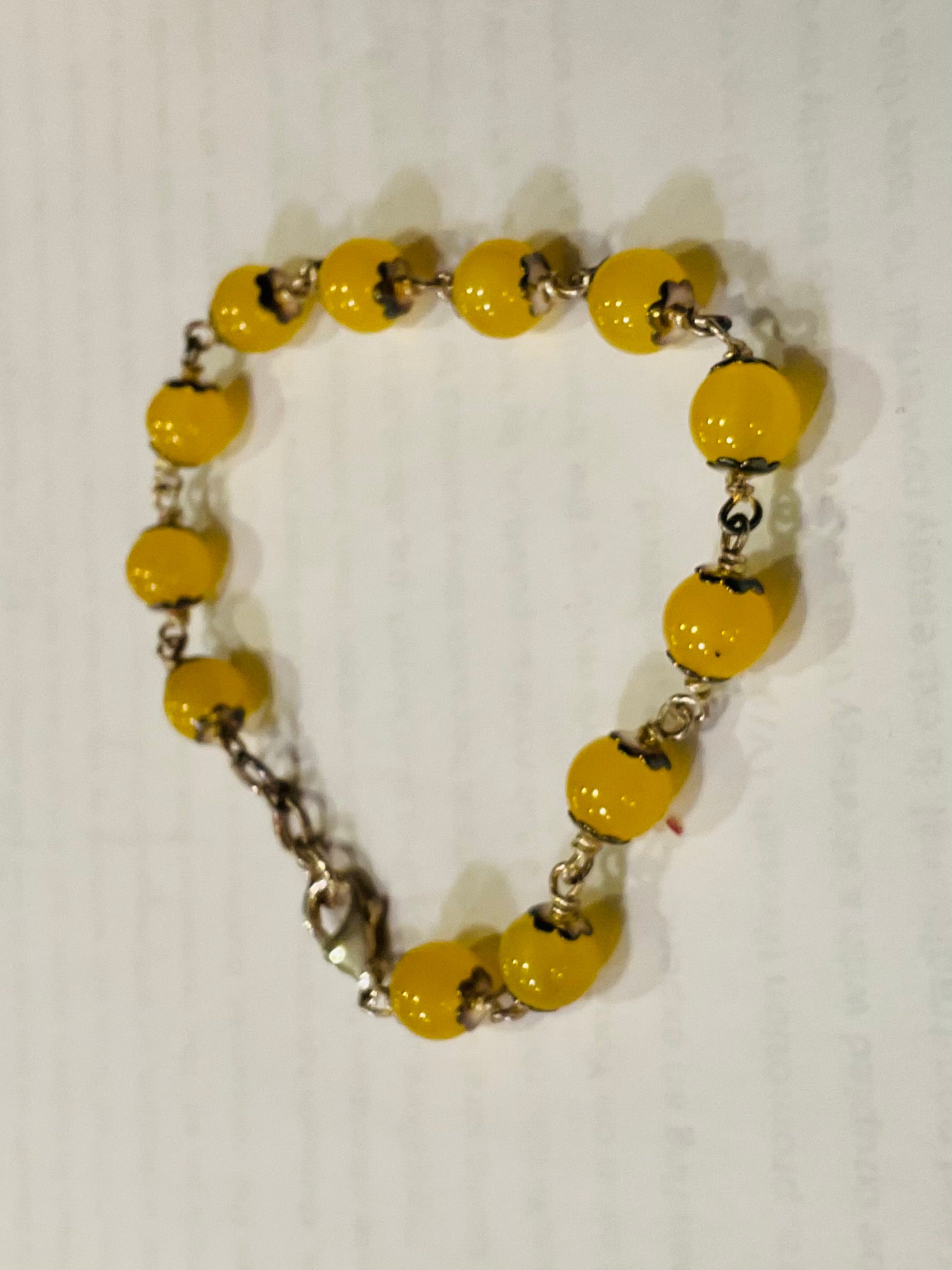 Yellow agate bracelet design 4