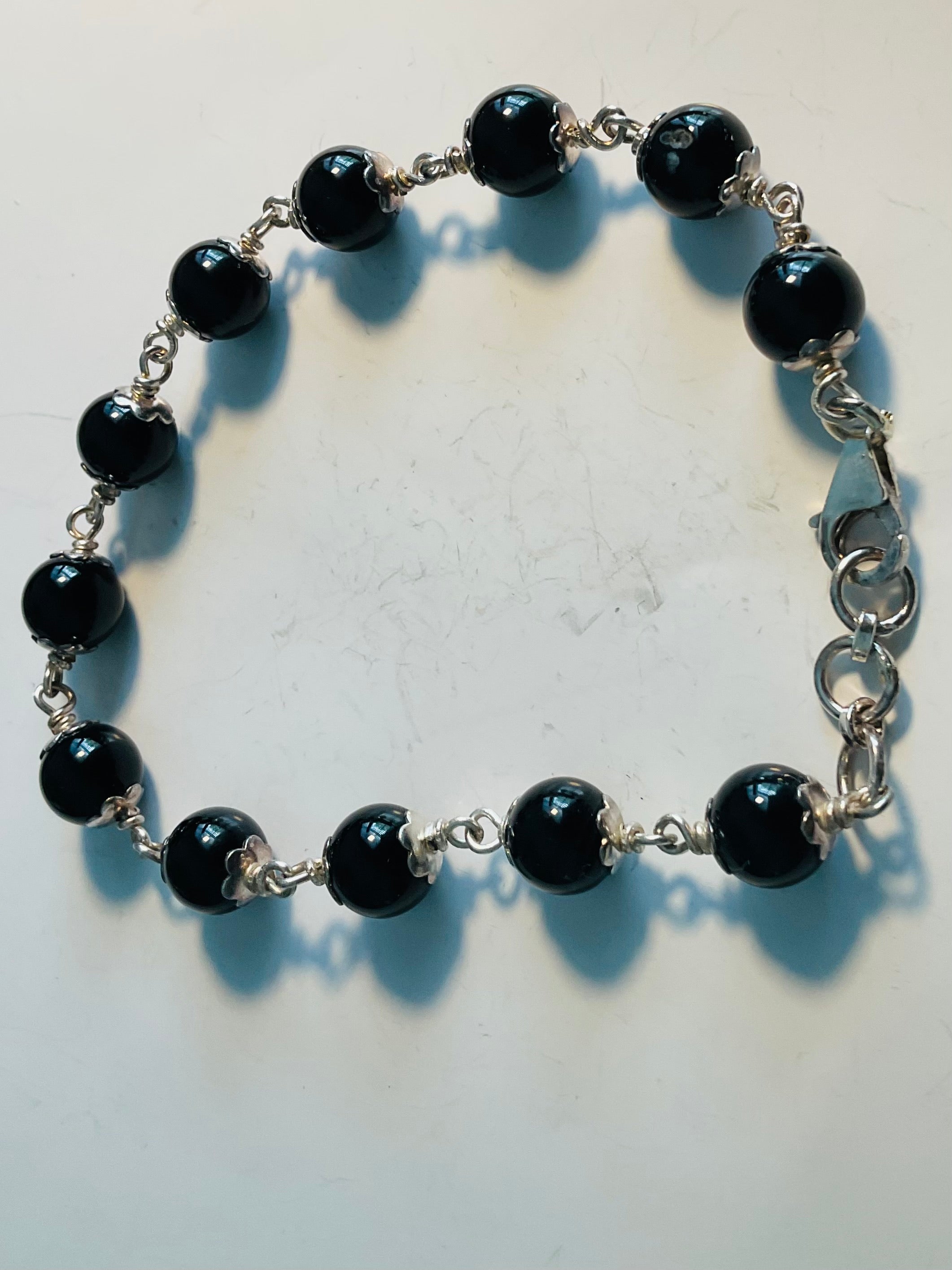 Black agate bracelet design 4