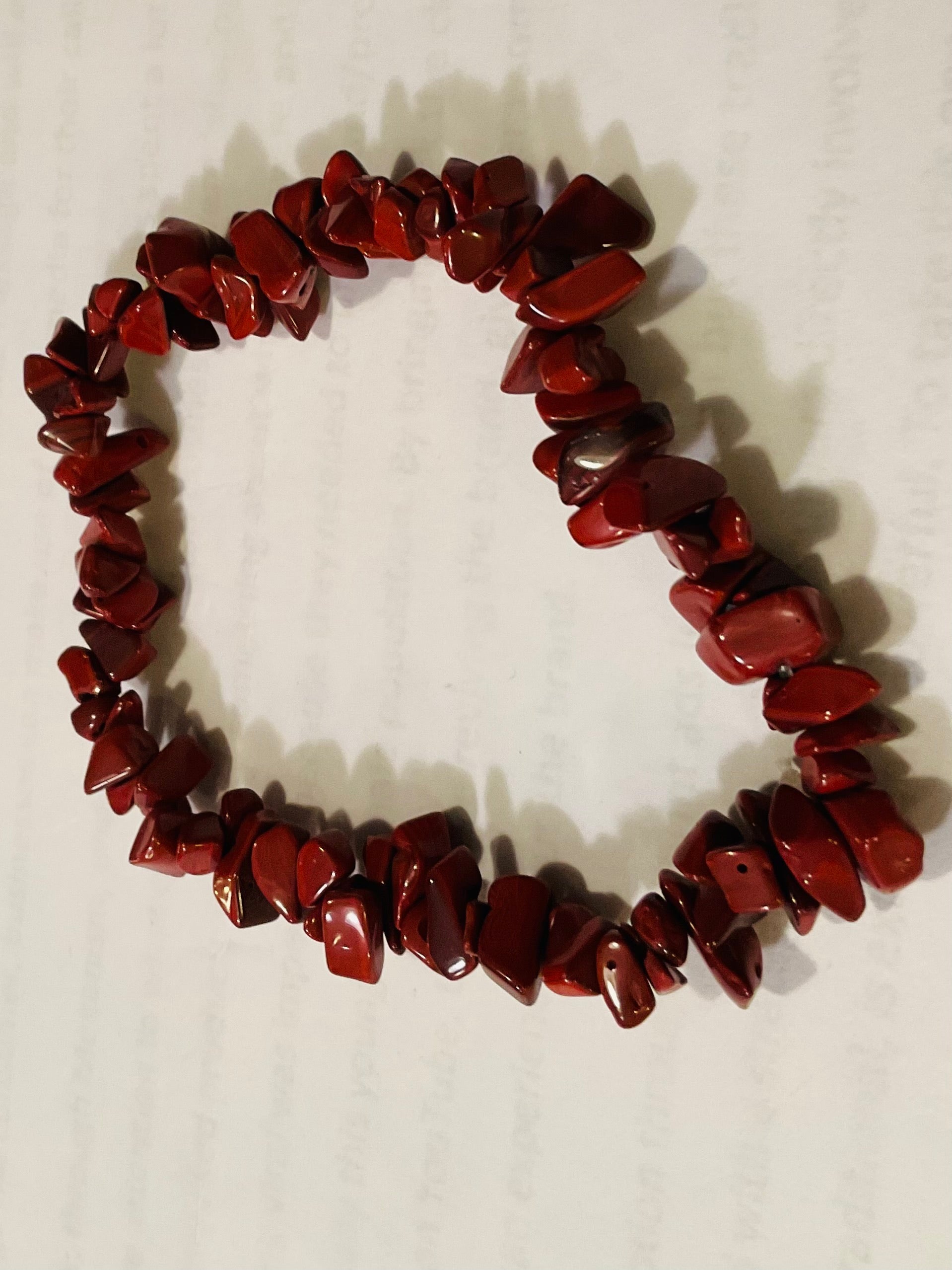 Red jasper bracelet design