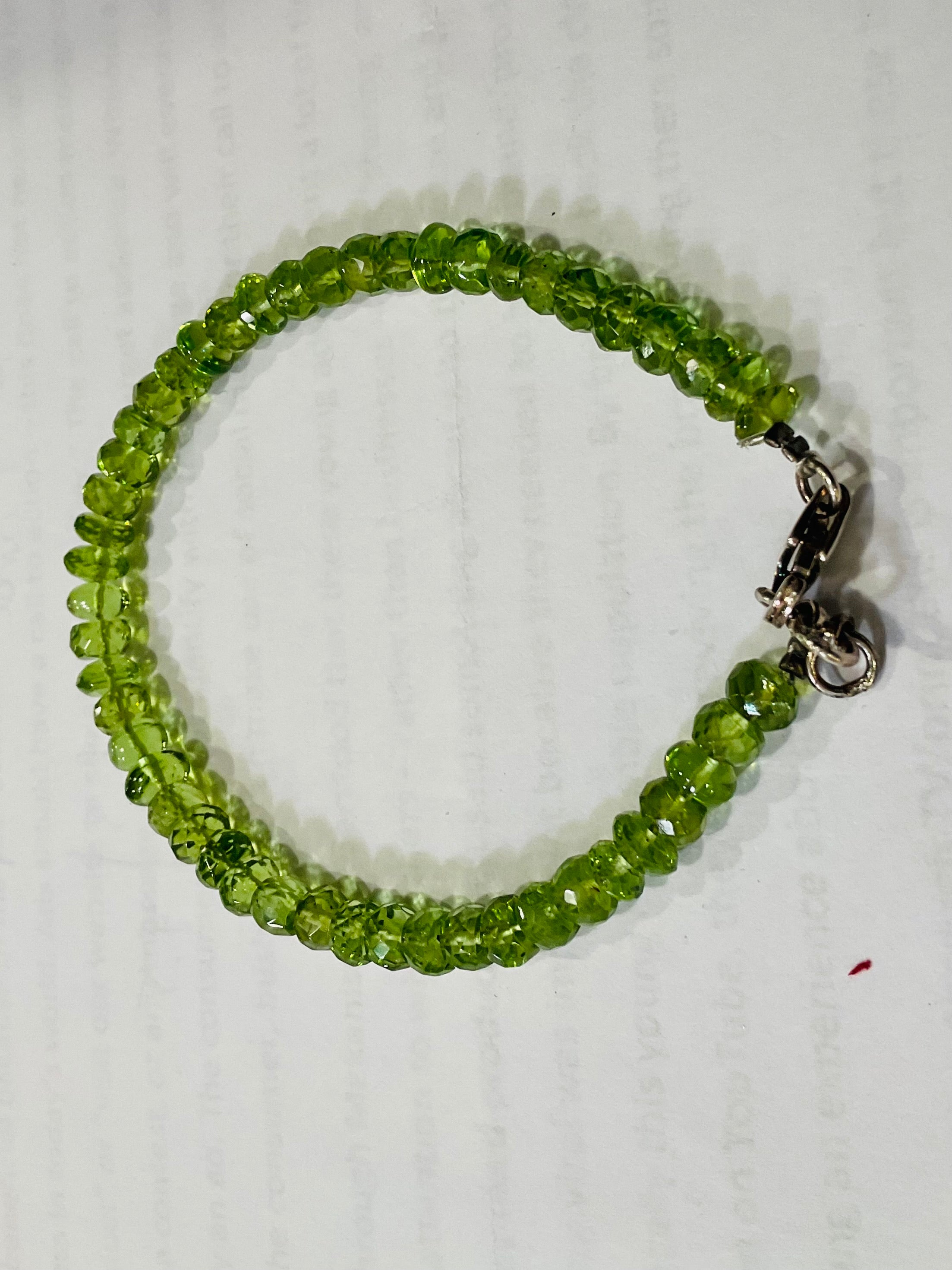 Peridot bracelet design 3