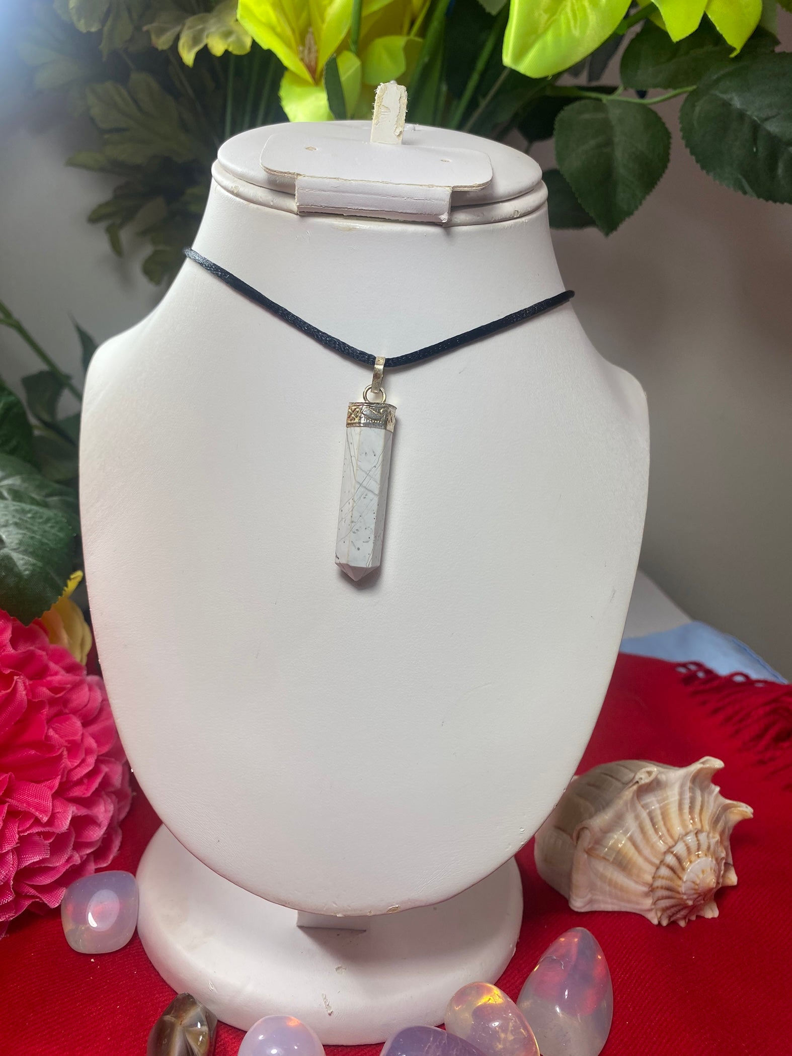 Howlite White Pendant