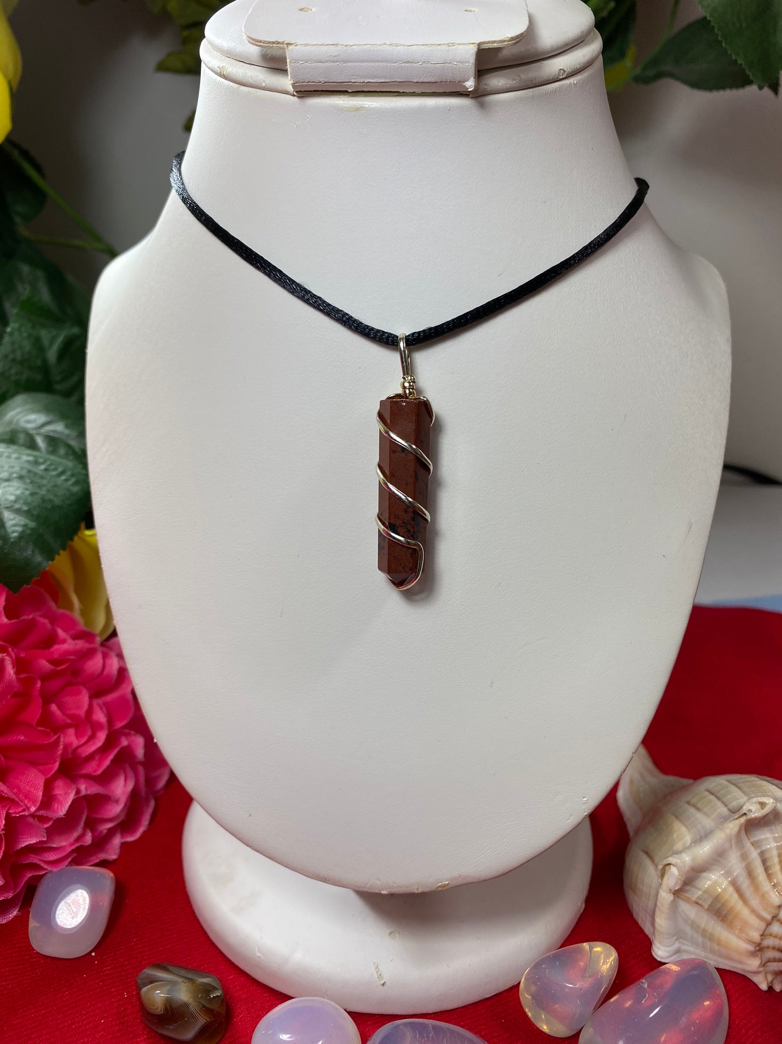 Mahagony Obsidian Pendant