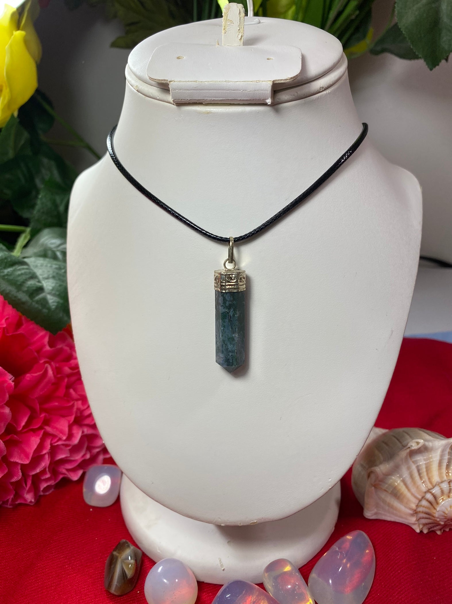 Green Tree Agate Pendant