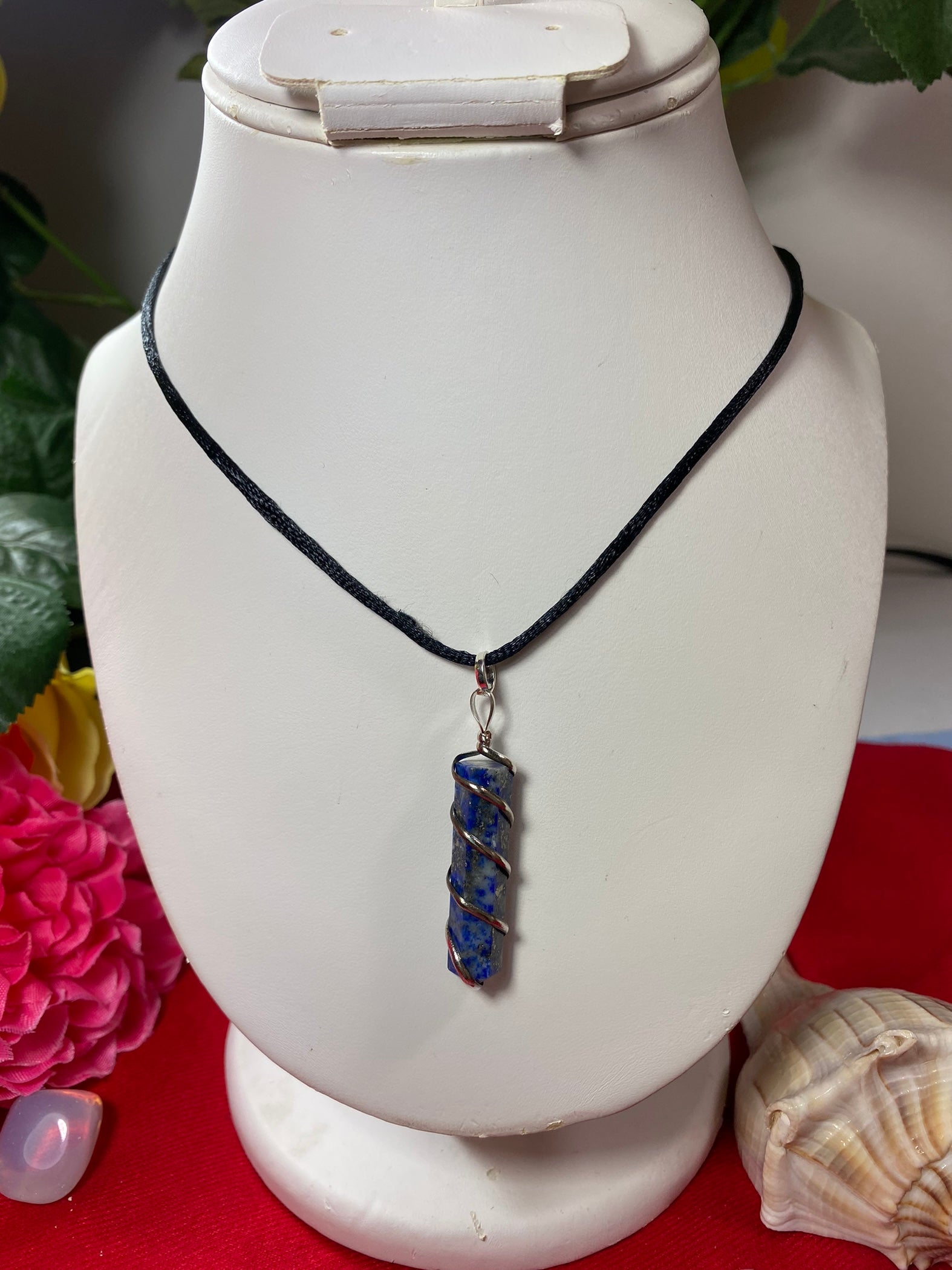 Lapis Lazuli Wrapped  Pendant