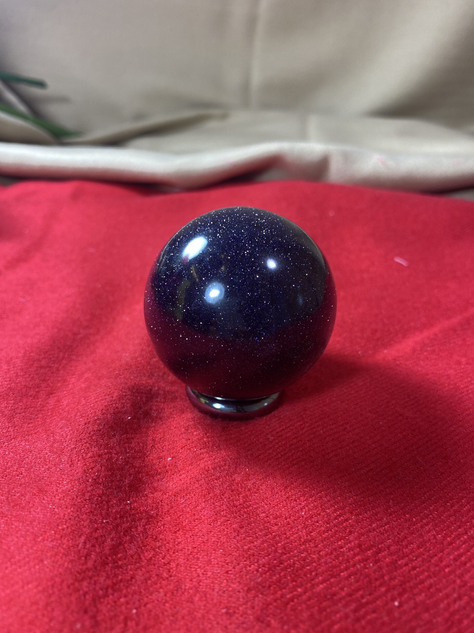 Blue Goldstone Sphere