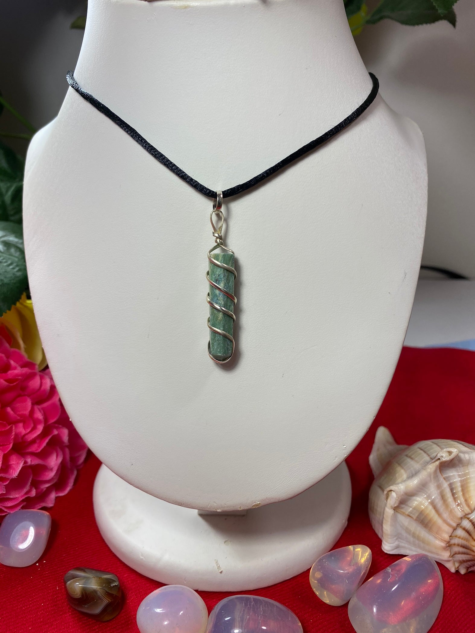 Ruby Zoisite Wrapped Pendants