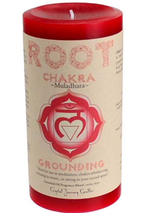 Root Chakra pillar candle