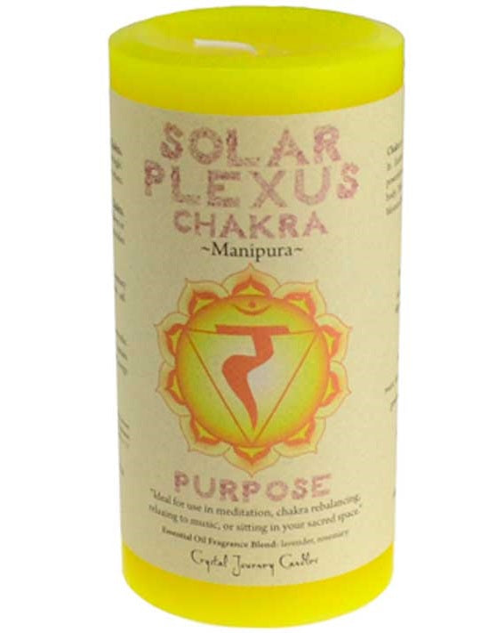 Solar Plexus Chakra pillar candle