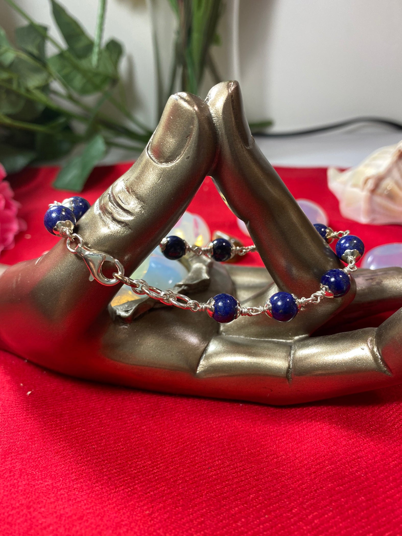 Lapis Lazuli Silver Bracelet