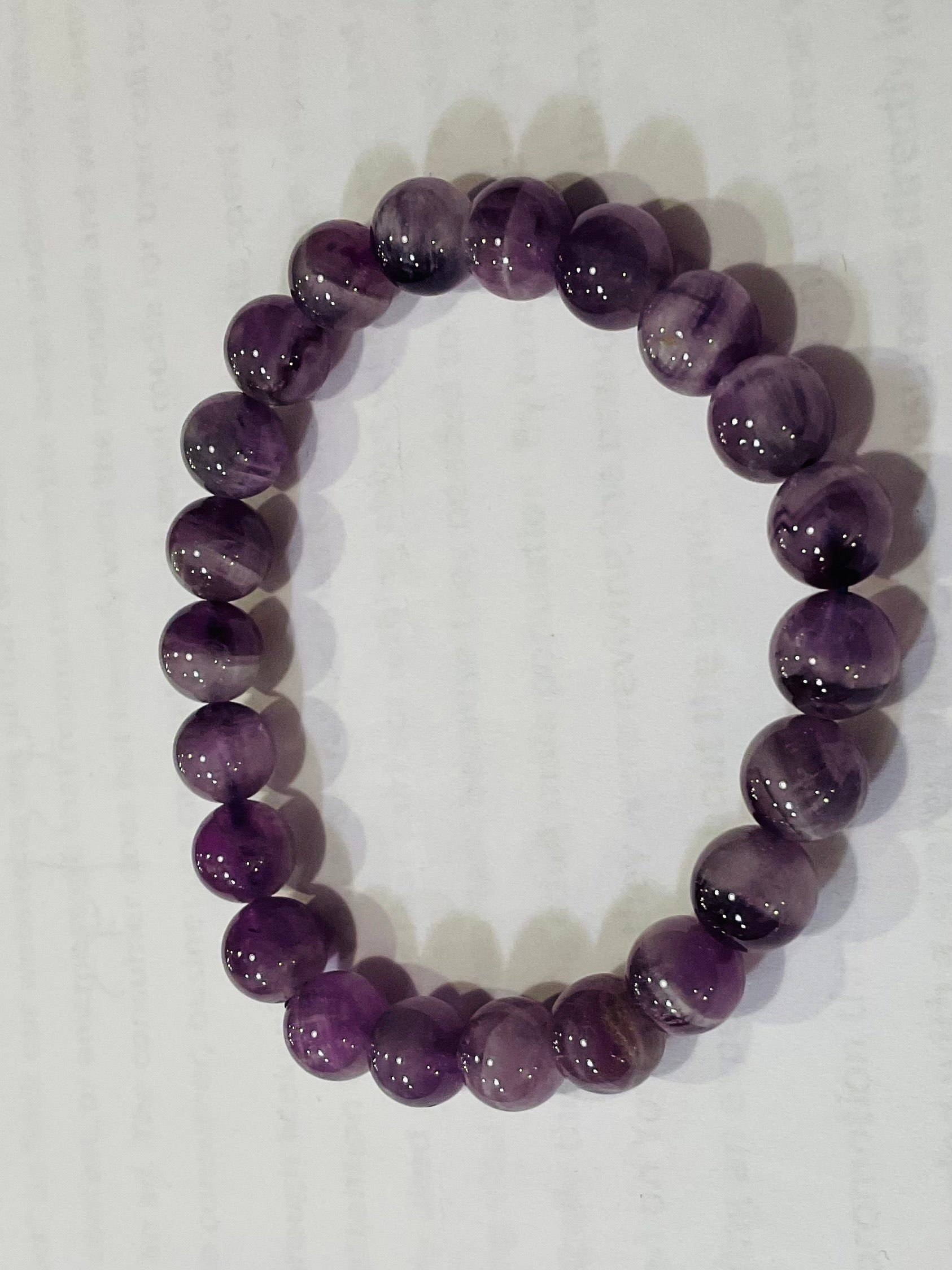 Chevron amethyst bracelet