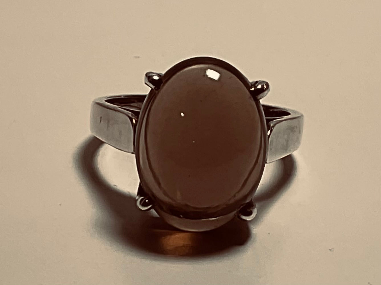 smokey quartz ring size 8