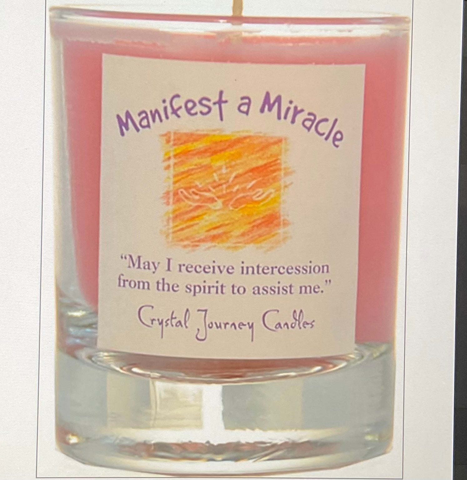 Manifest a miracle votive candle
