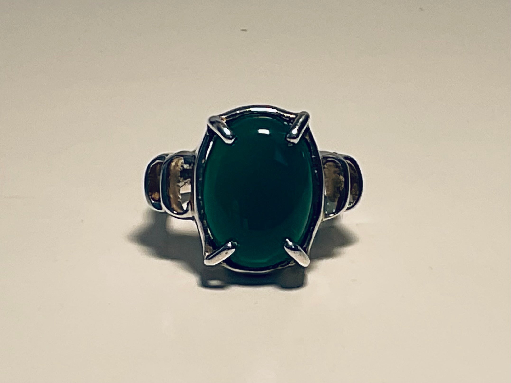 Green Onyx ring  design 1