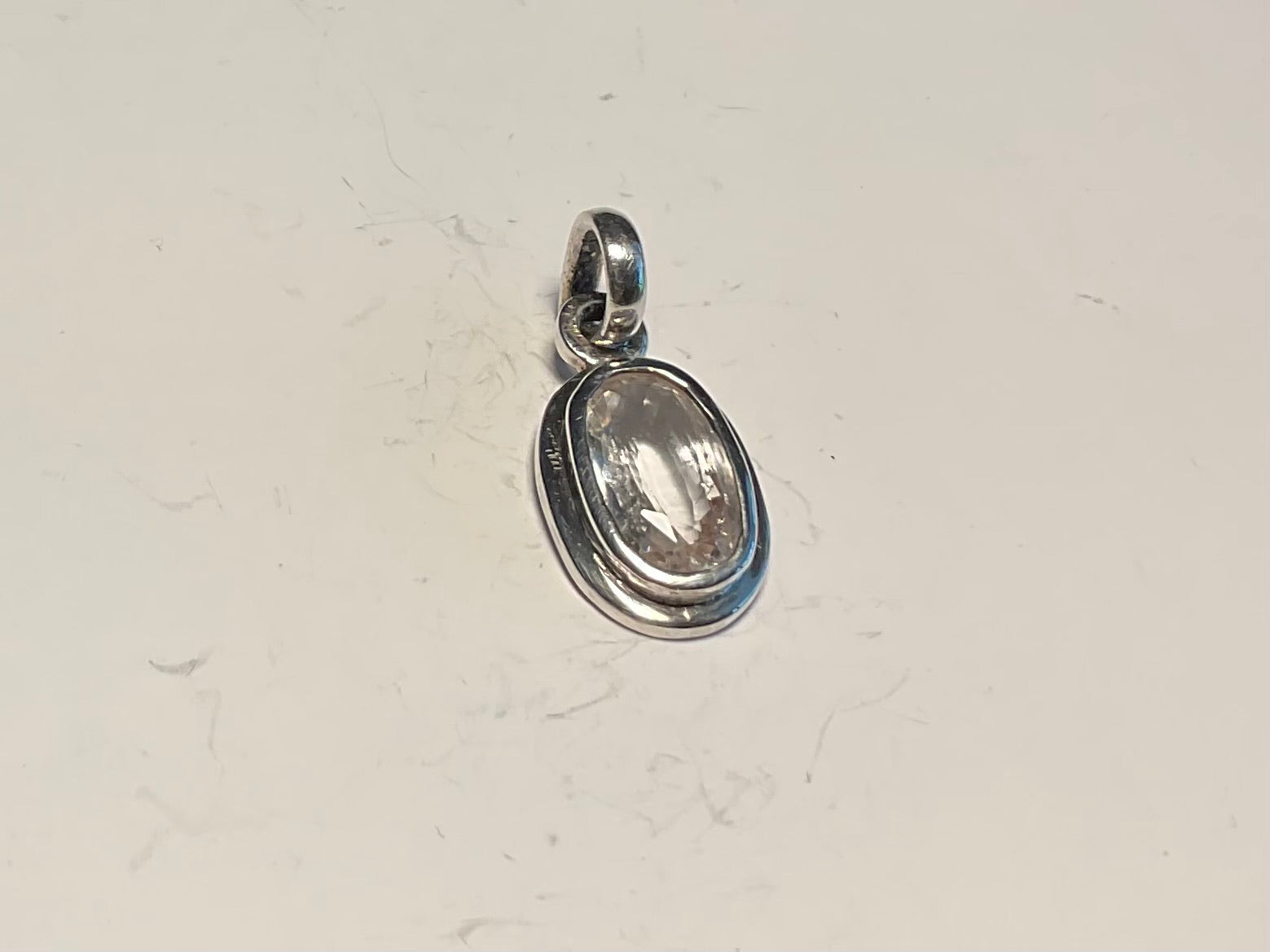 White topaz pendant design 3