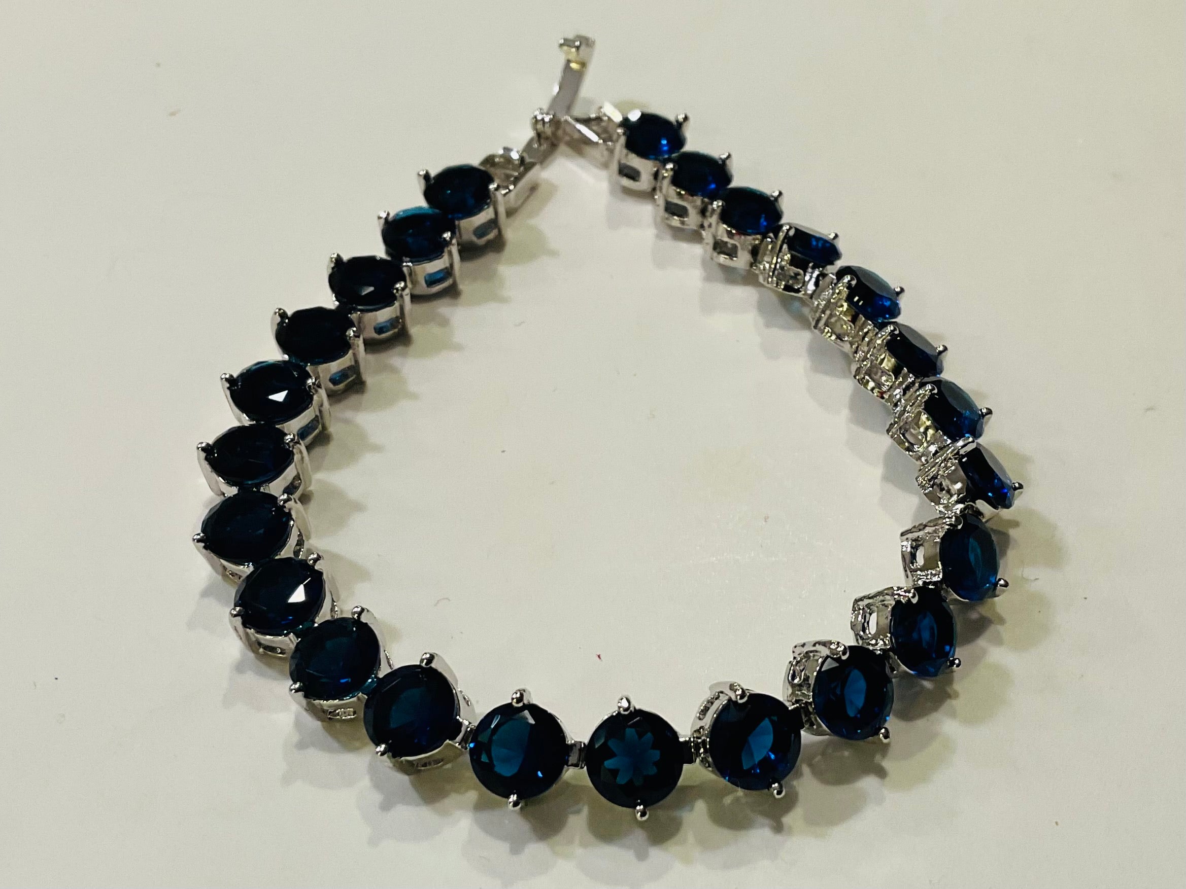 Blue crystal bracelet