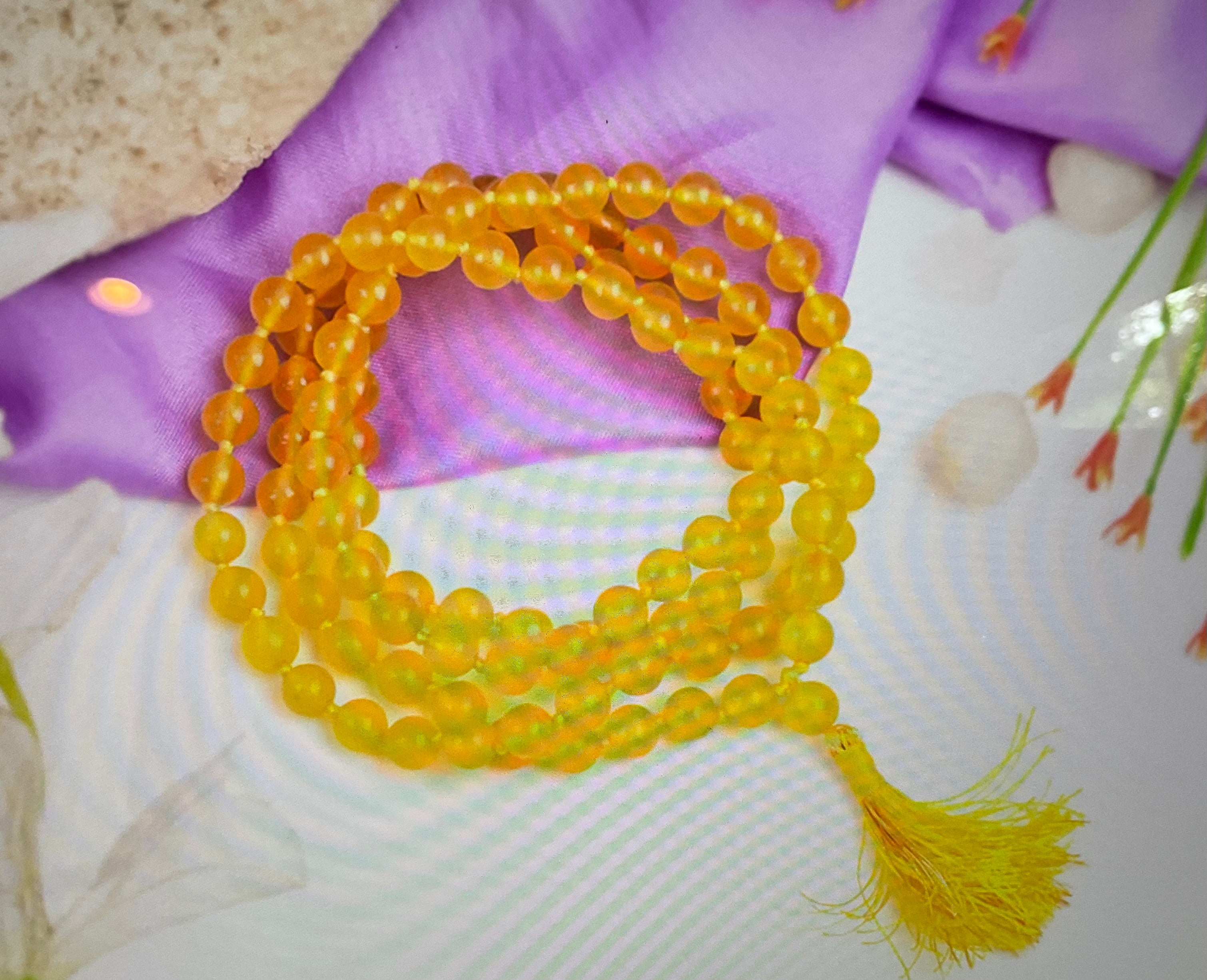 Yellow Jade mala 6mm
