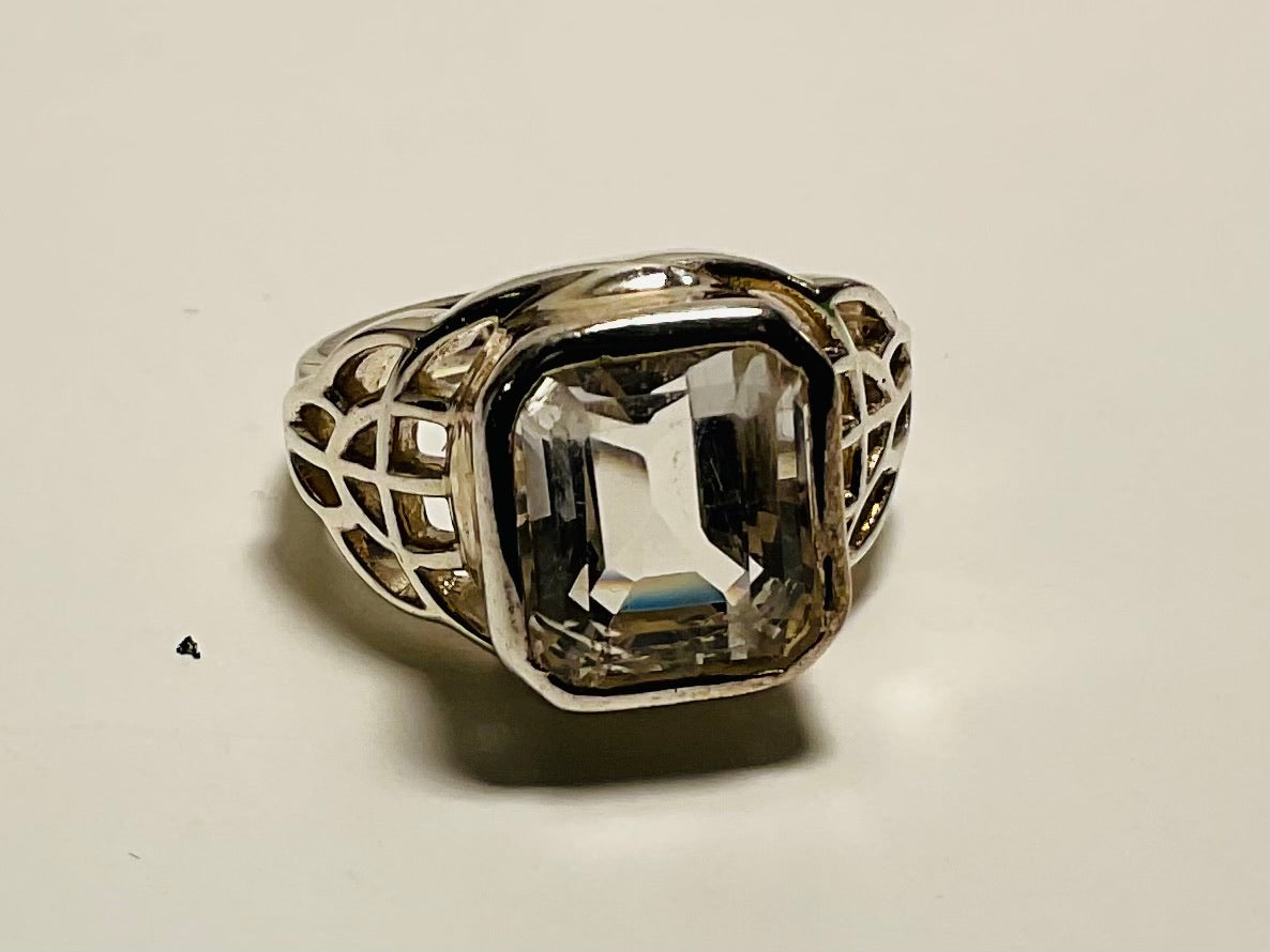 Clear Quartz ring design 2