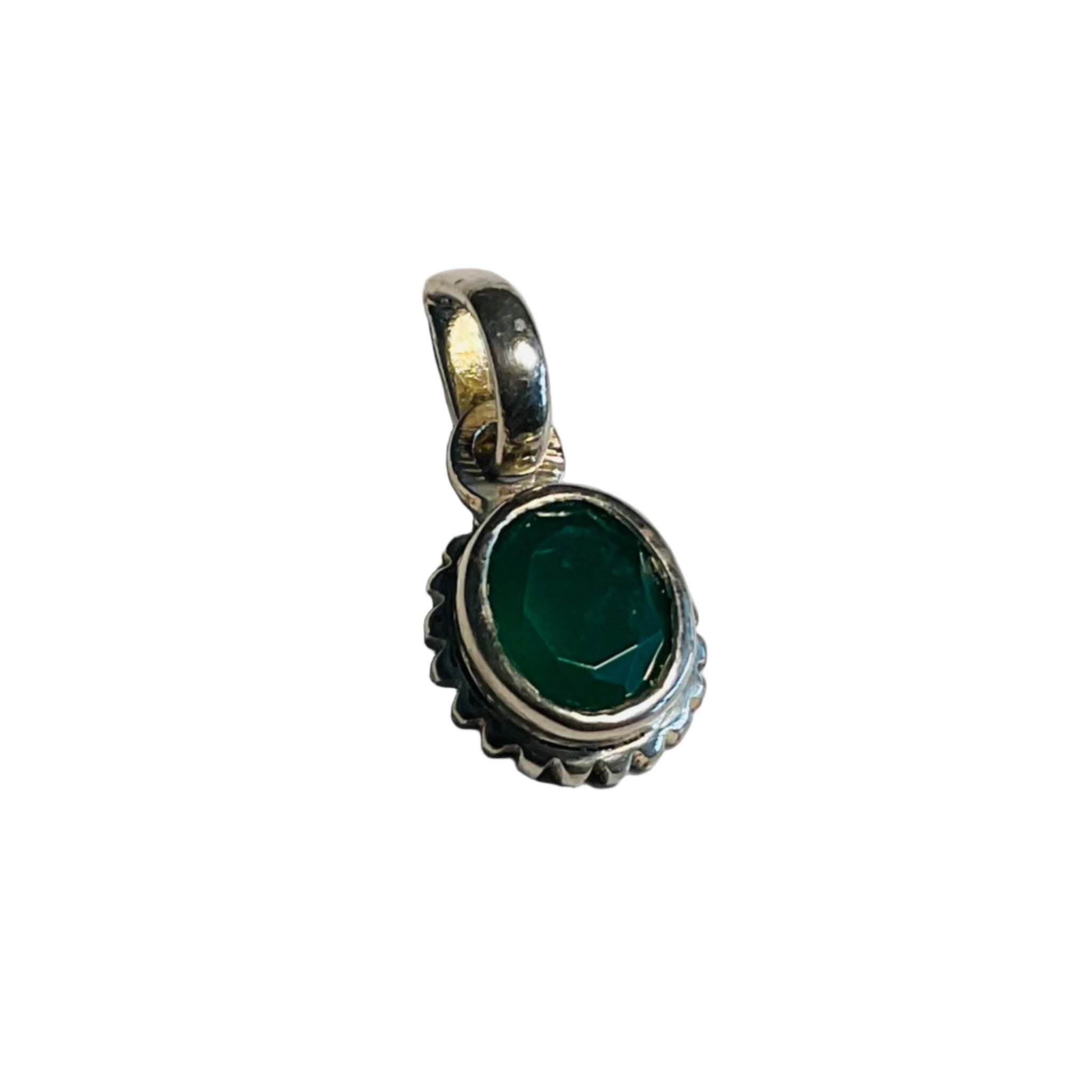 Green agate pendant