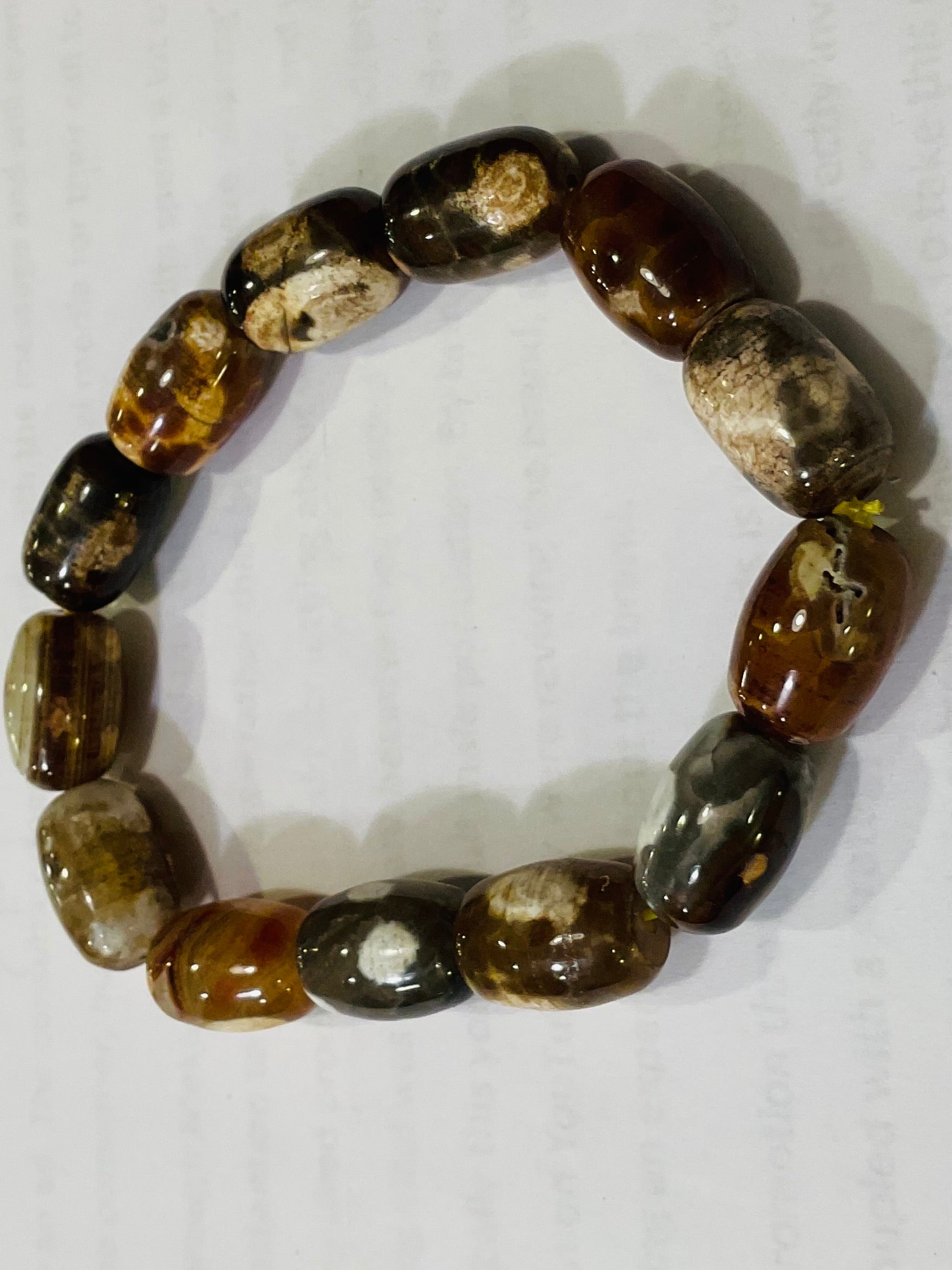 Crazy lace agate bracelet design 1
