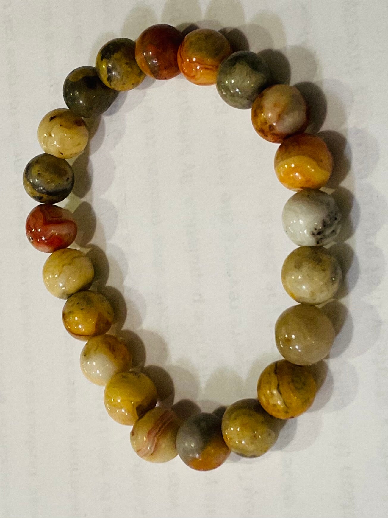 Crazy lace agate bracelet design 2
