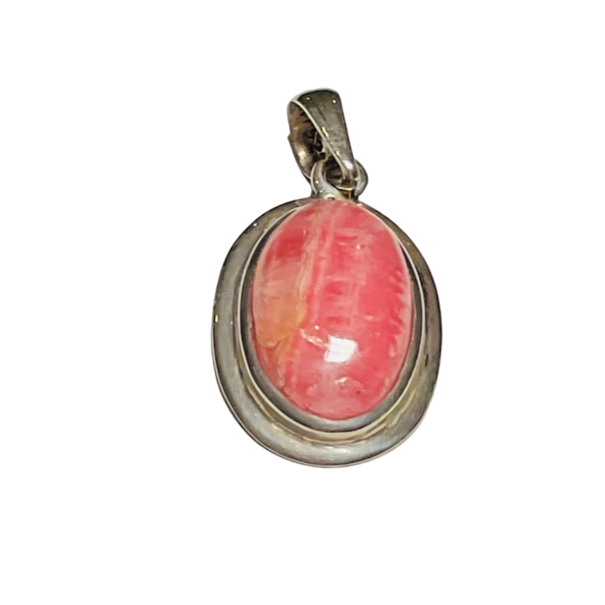 Rhodochrosite pendant design 3