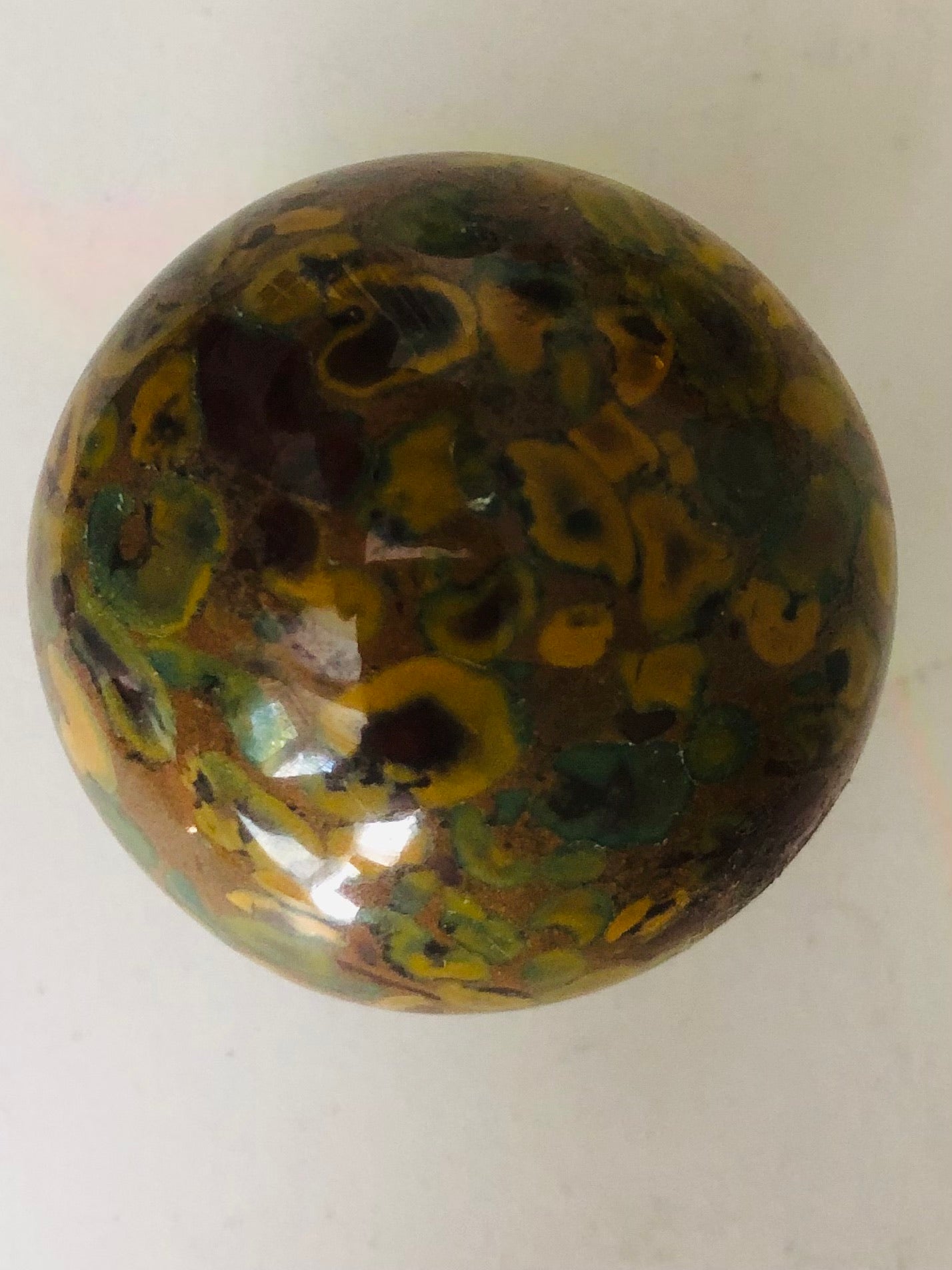 Leopard skin jasper sphere