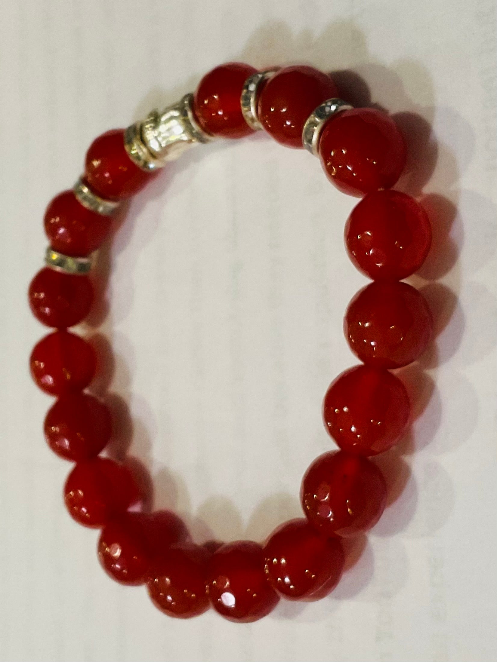 Carnelian with buddha bracelet design 2