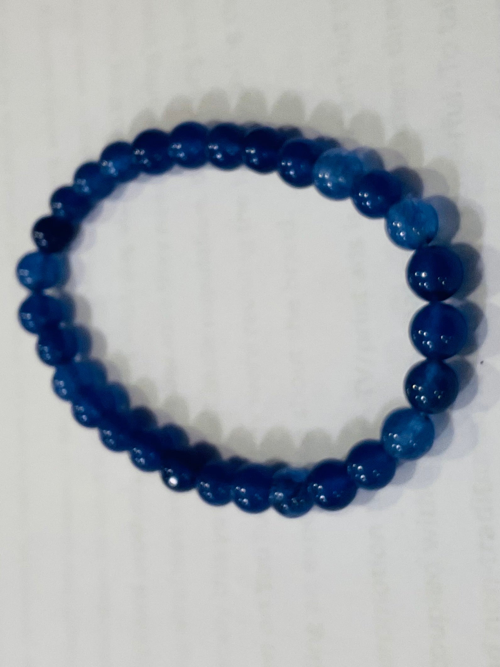 Blue jade bracelet